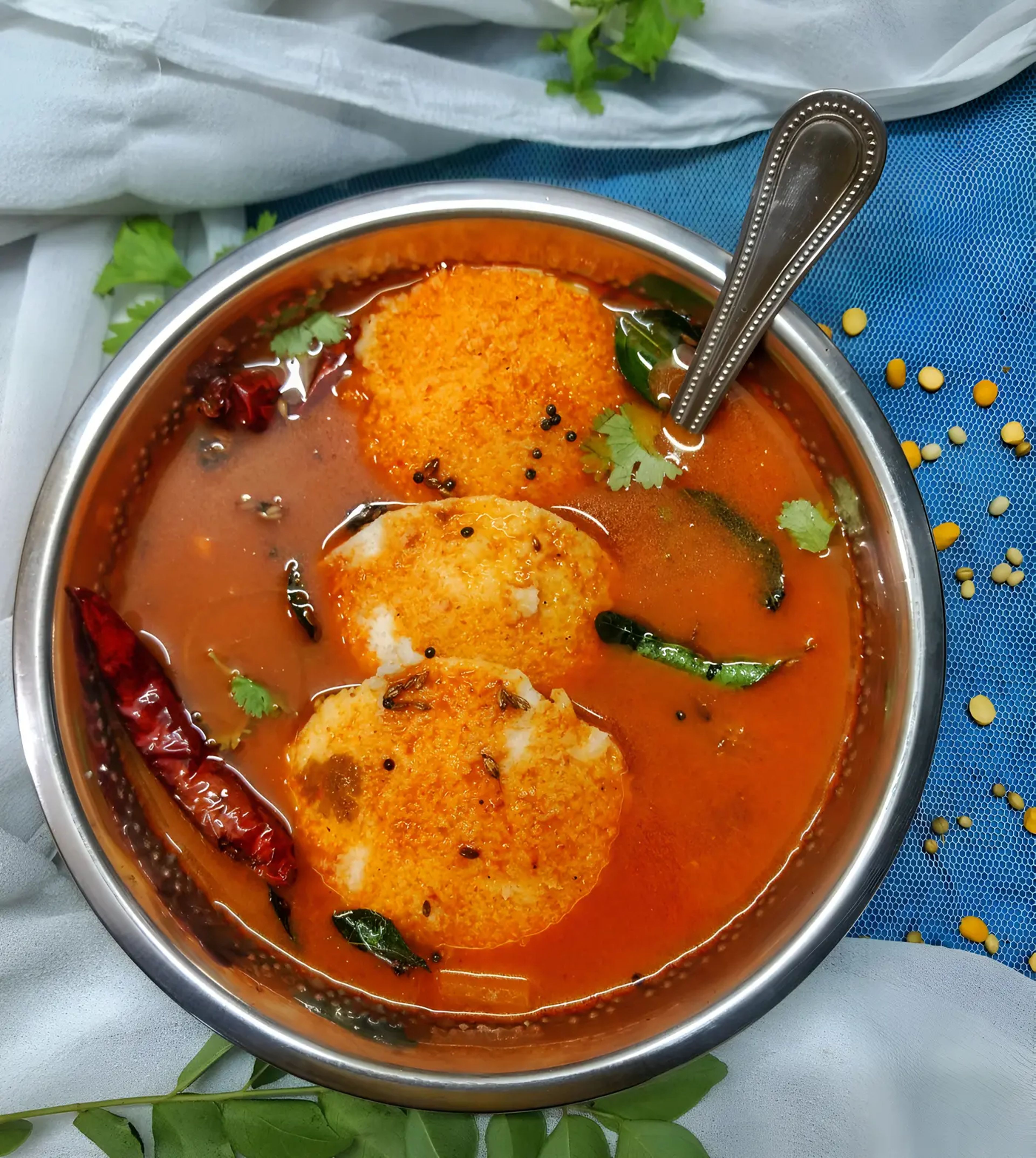 Sambar Idli ( 3 pcs).