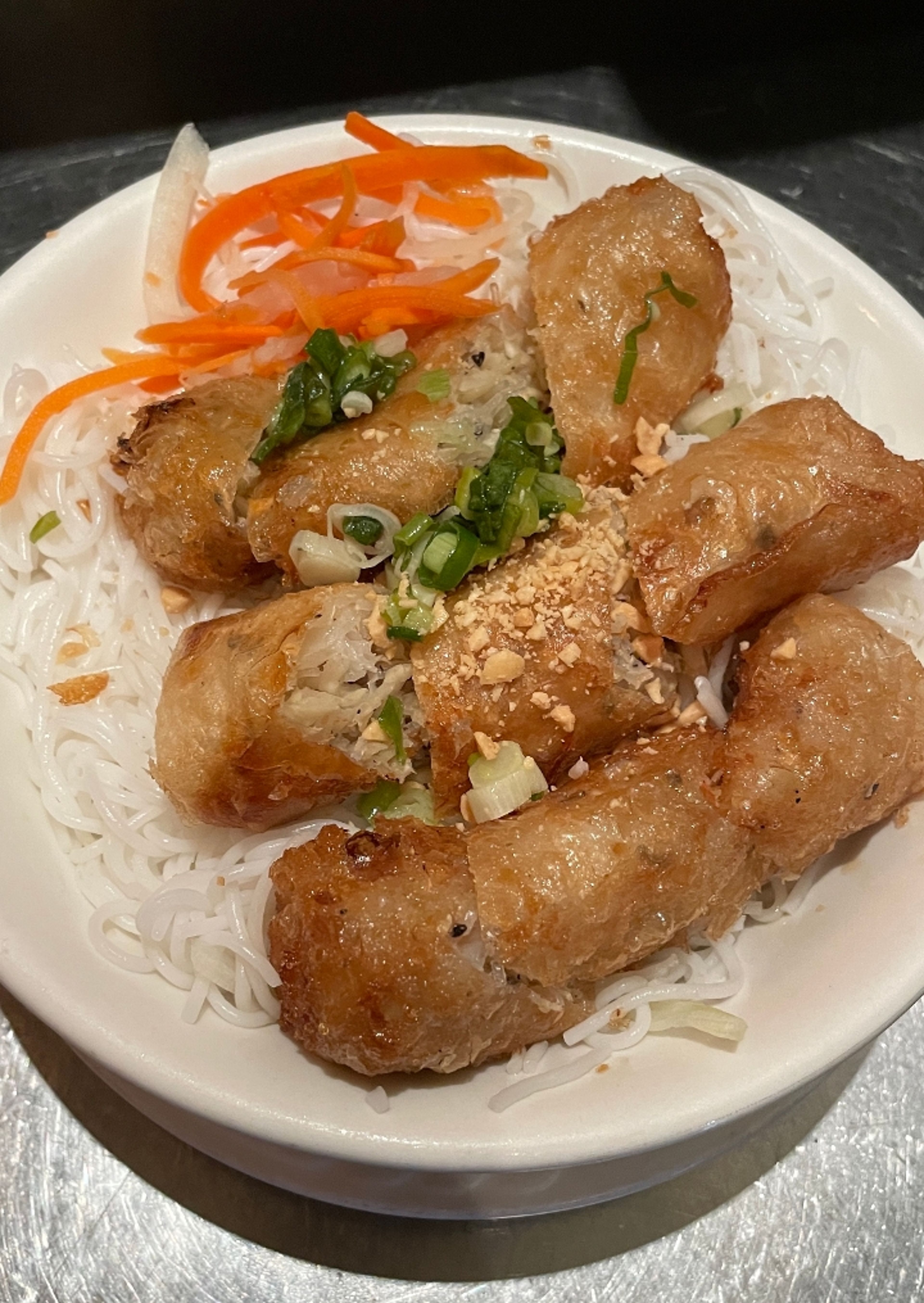 Crispy Veggie Spring Rolls Vermicelli.