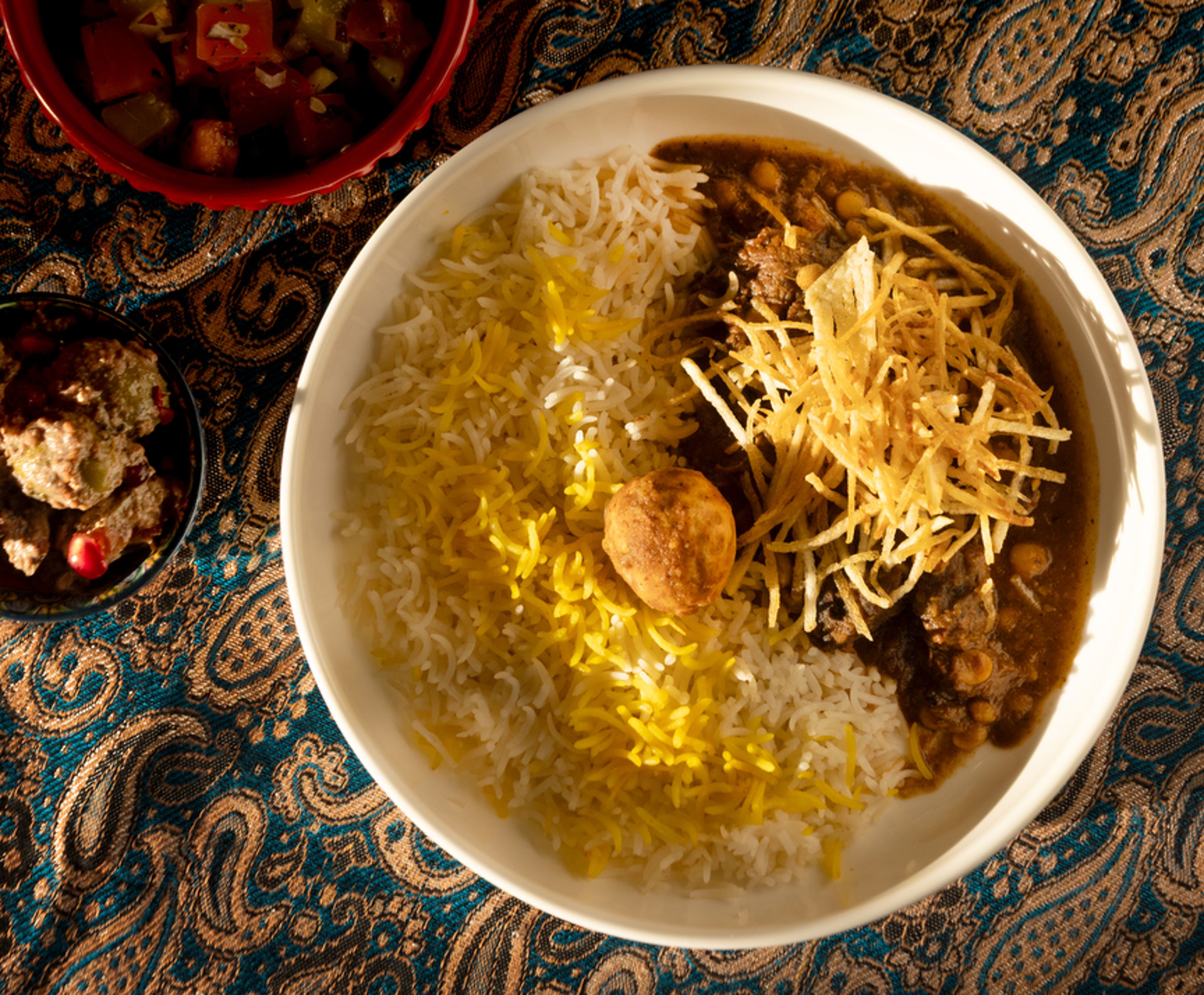 12. Beef Stew- Mini Khoresht-e Gheymeh Bowl.