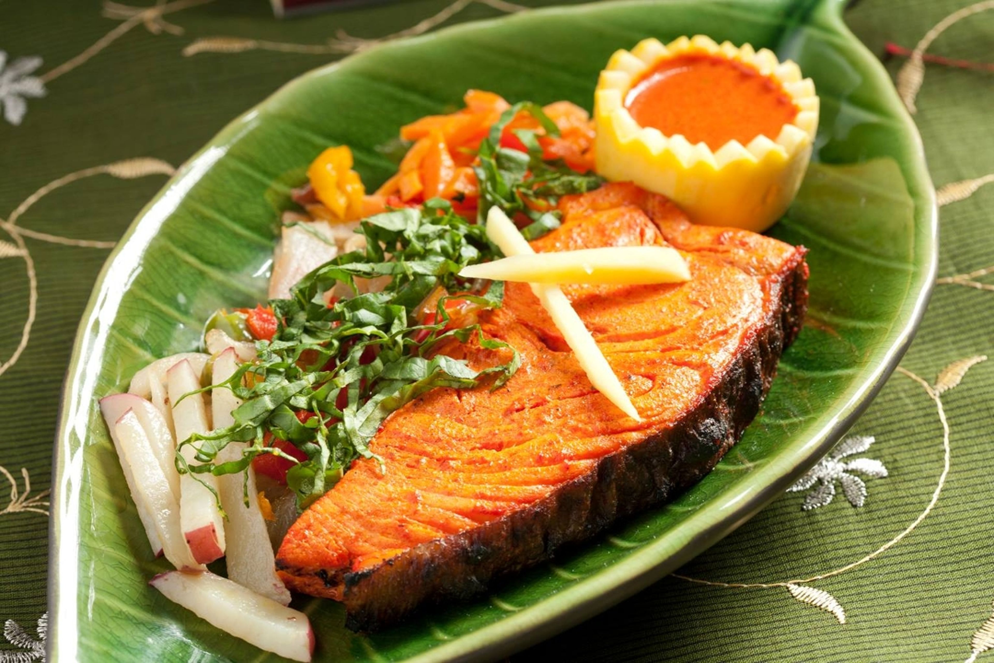 Wild Salmon Tandoori.