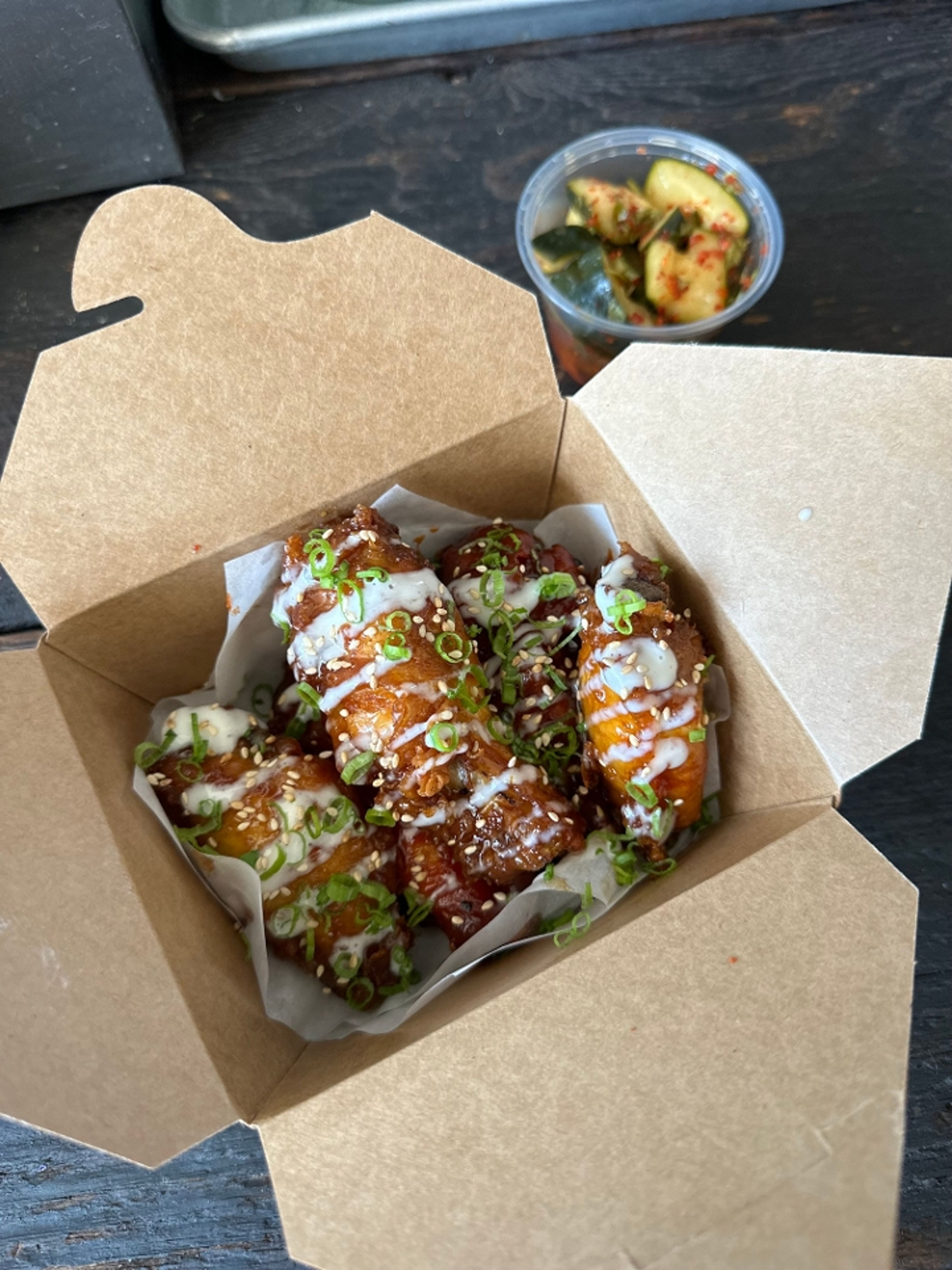 Glazed Korean Wings (Daily Pickle included).