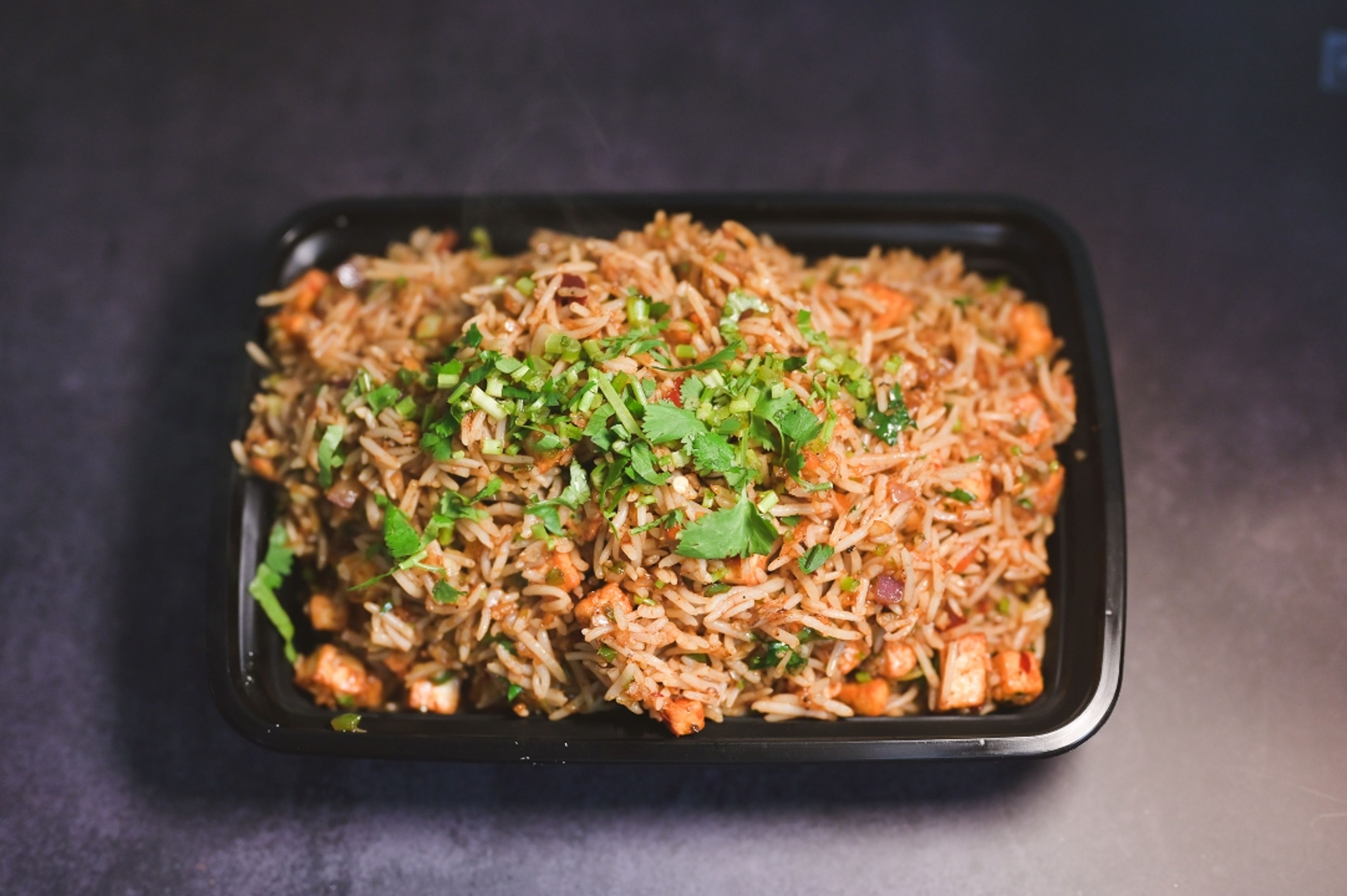 Chilli Garlic Fried Rice.
