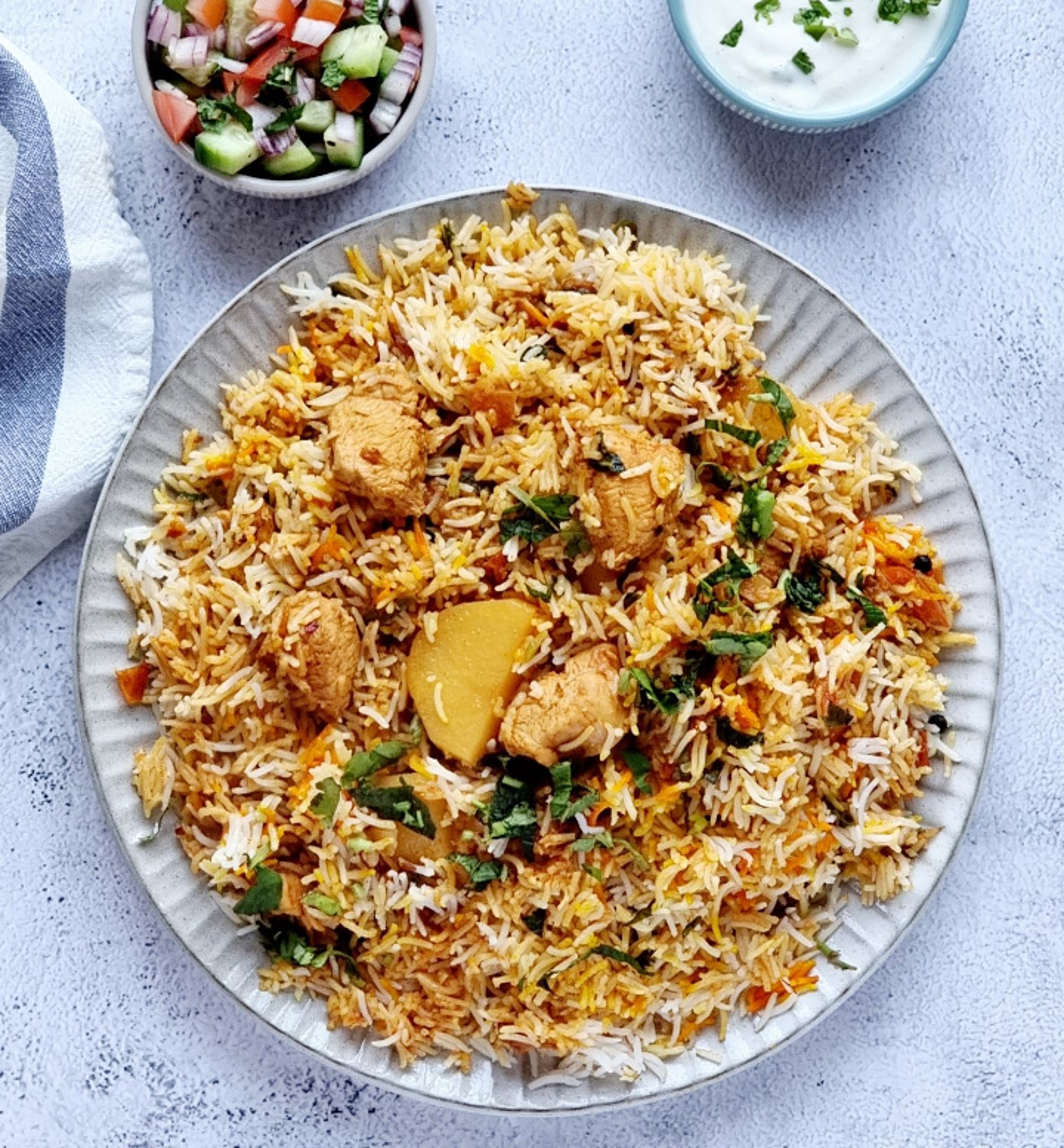 Bzwd  Boneless Chicken Biryani.