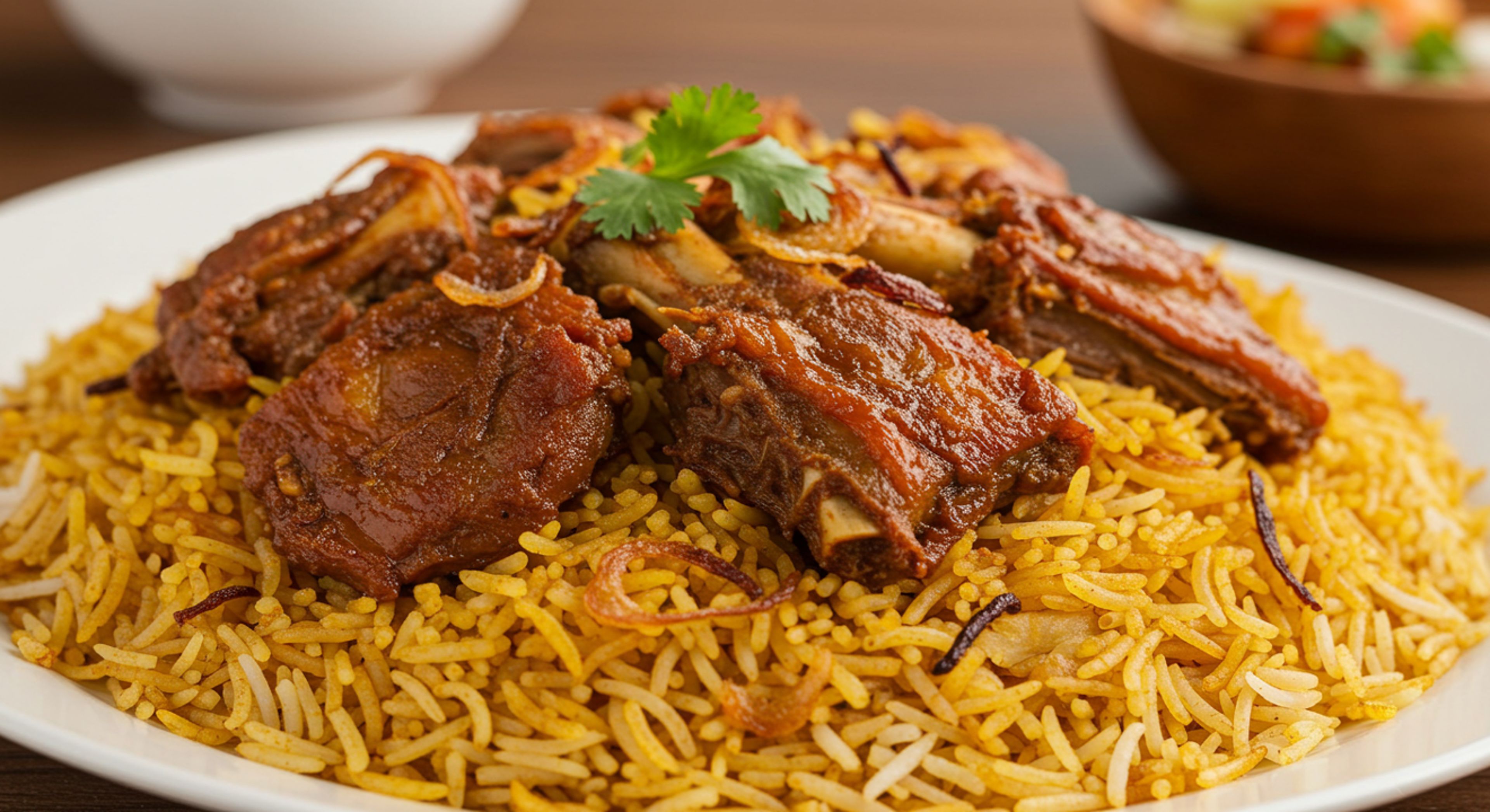 Mamsam roast  goat Biryani.