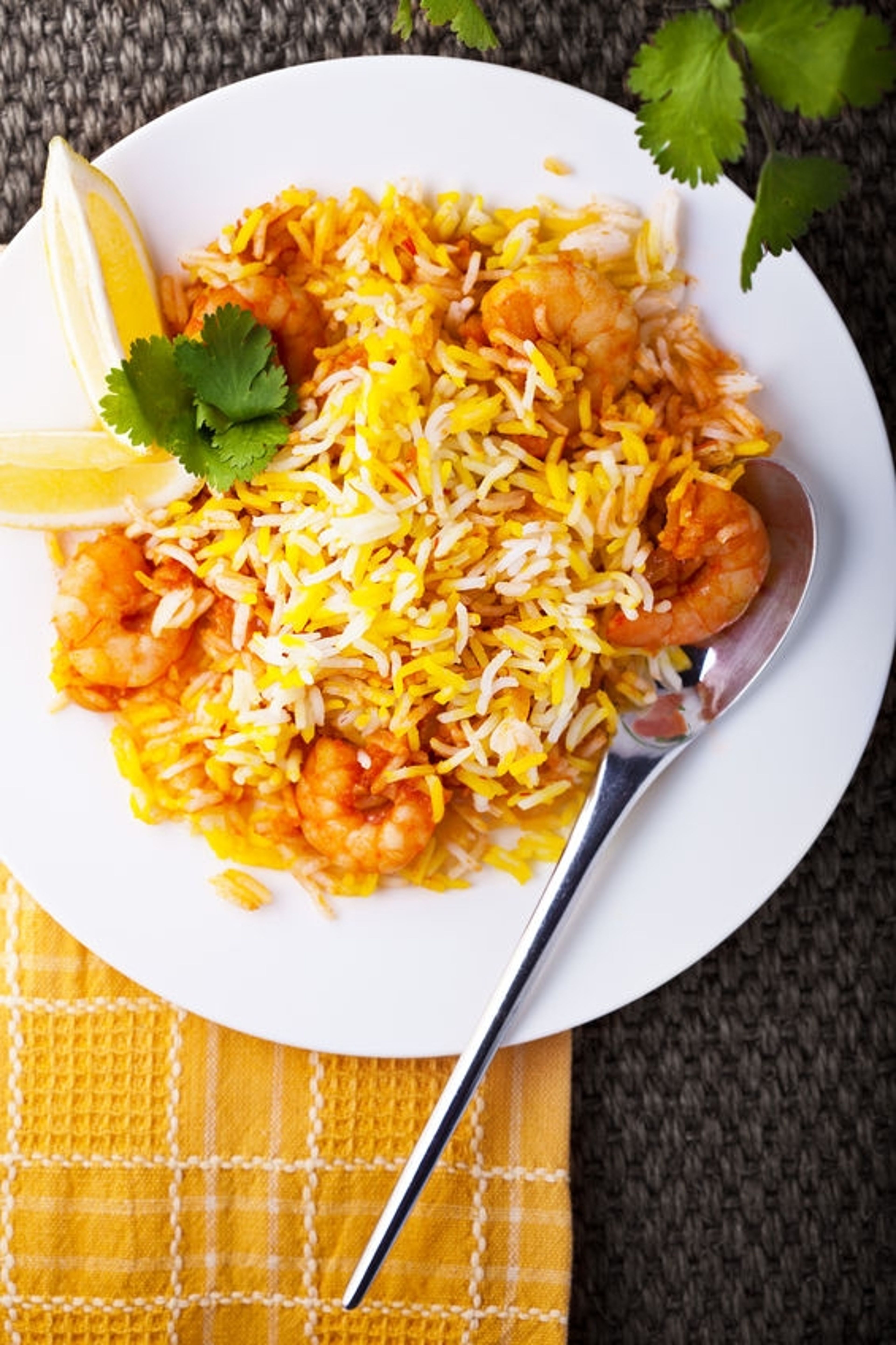 Shrimp Biryani.