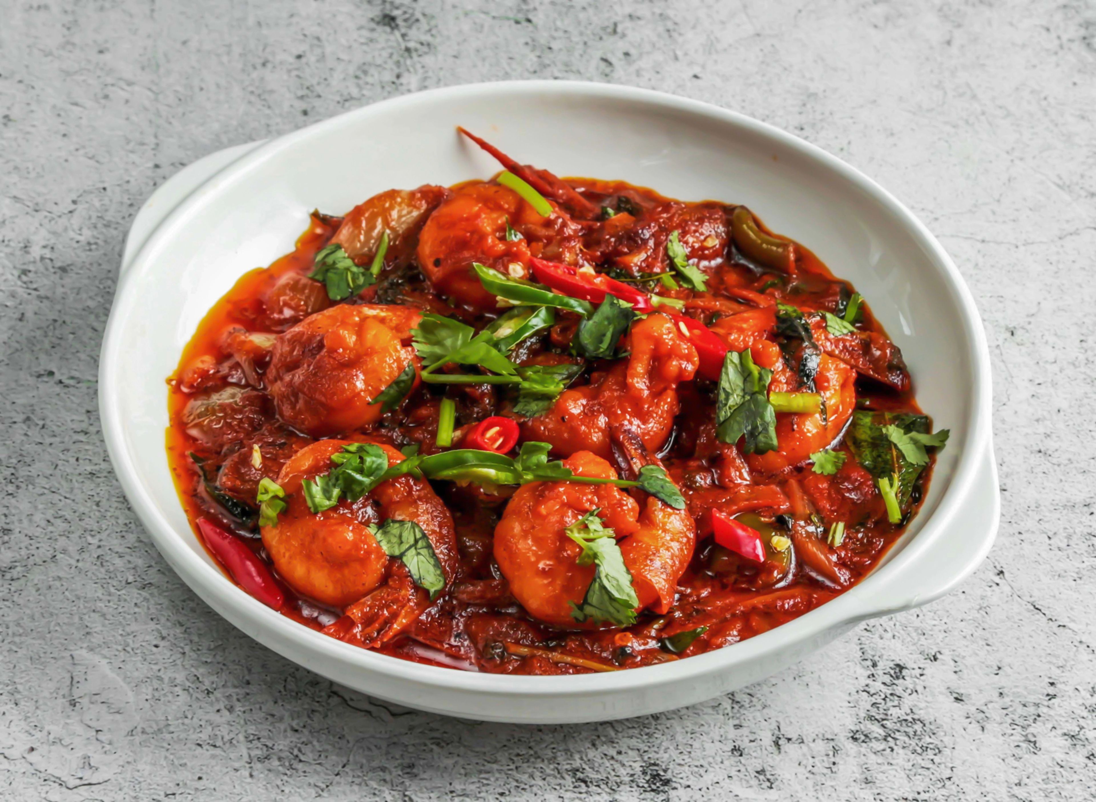 Prawn Vindaloo- Gluten free.