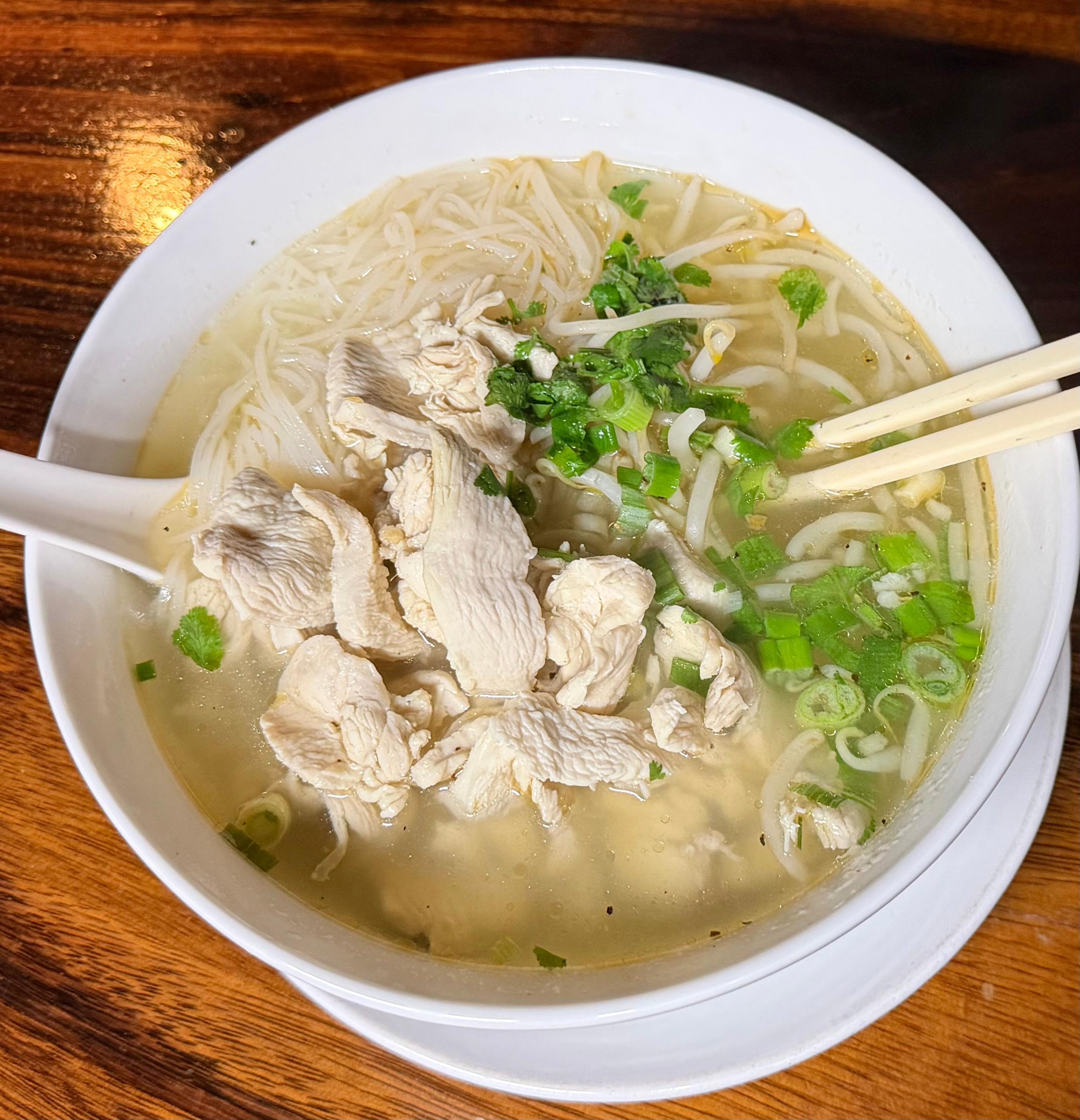 Clear Broth Noodle Soup.