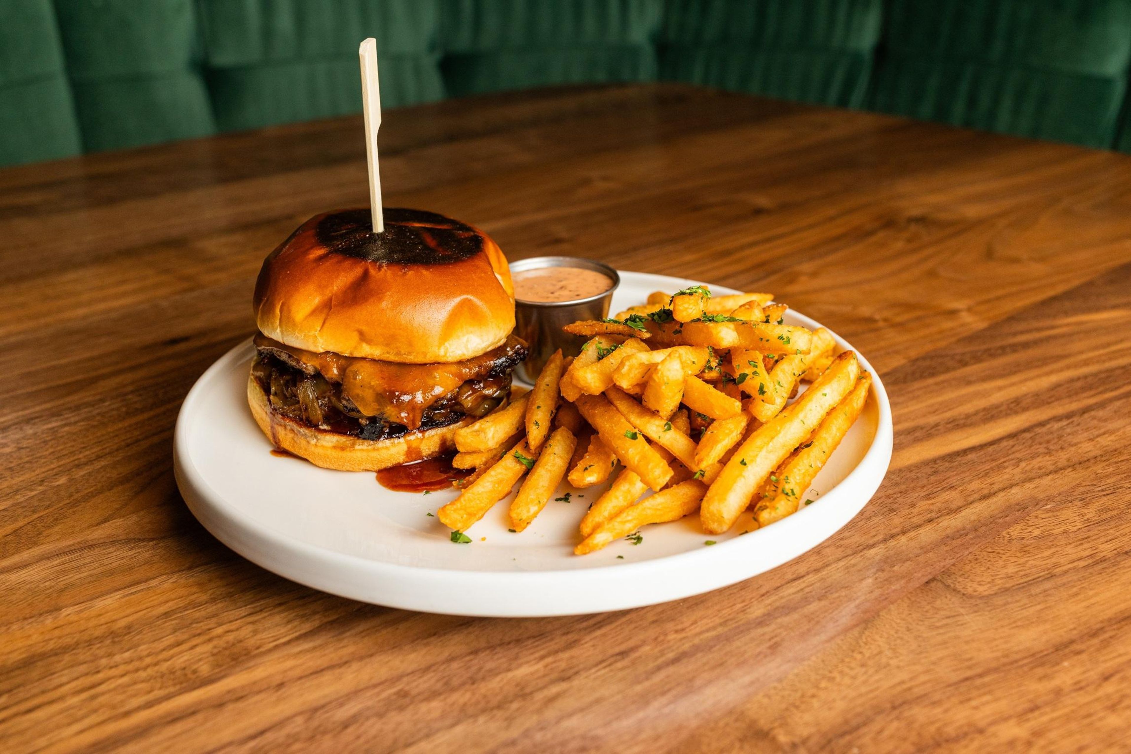 Bourbon Stack Burger.