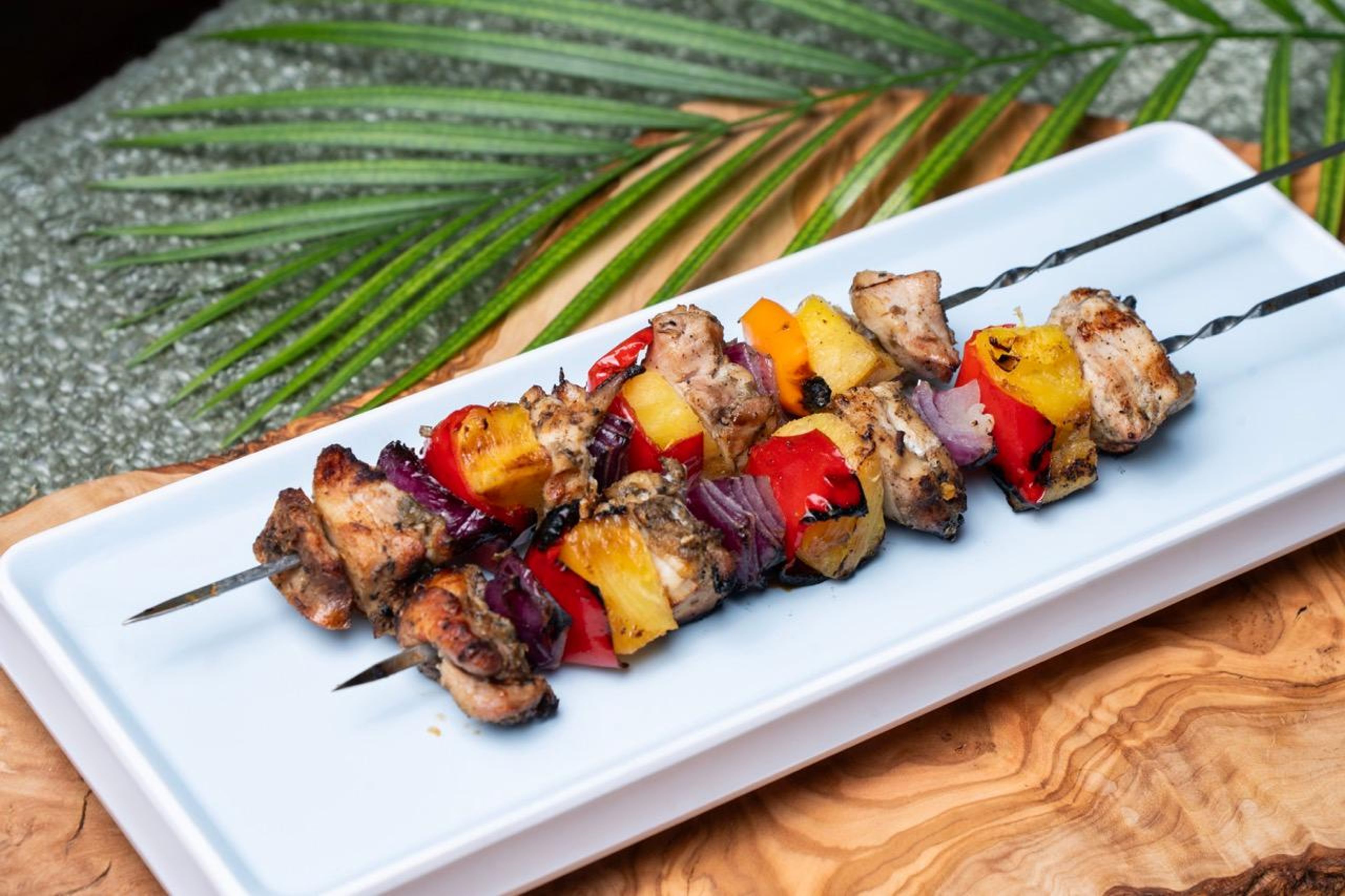 Jerk Chicken Skewer.