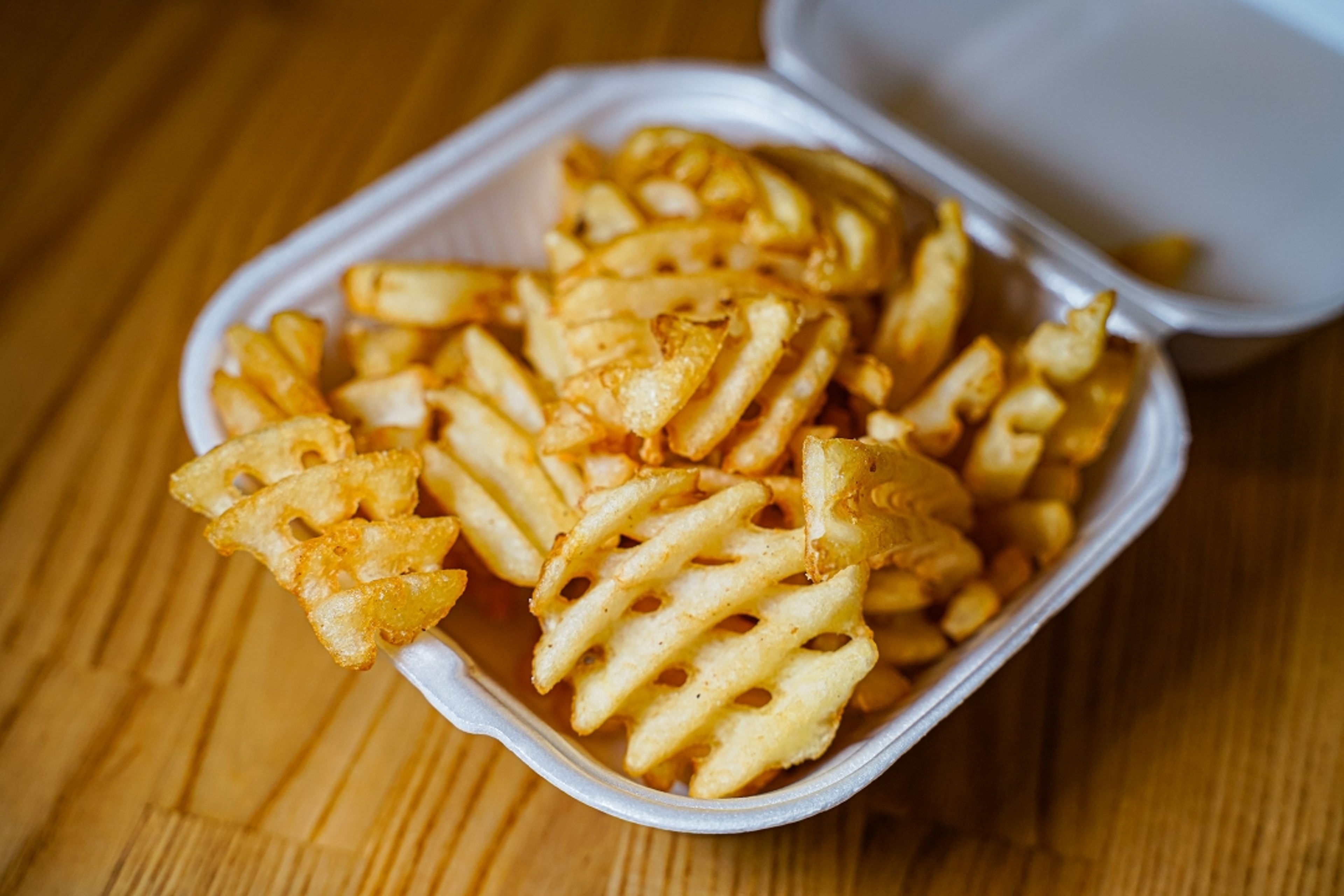 WAFFLE FRIES.
