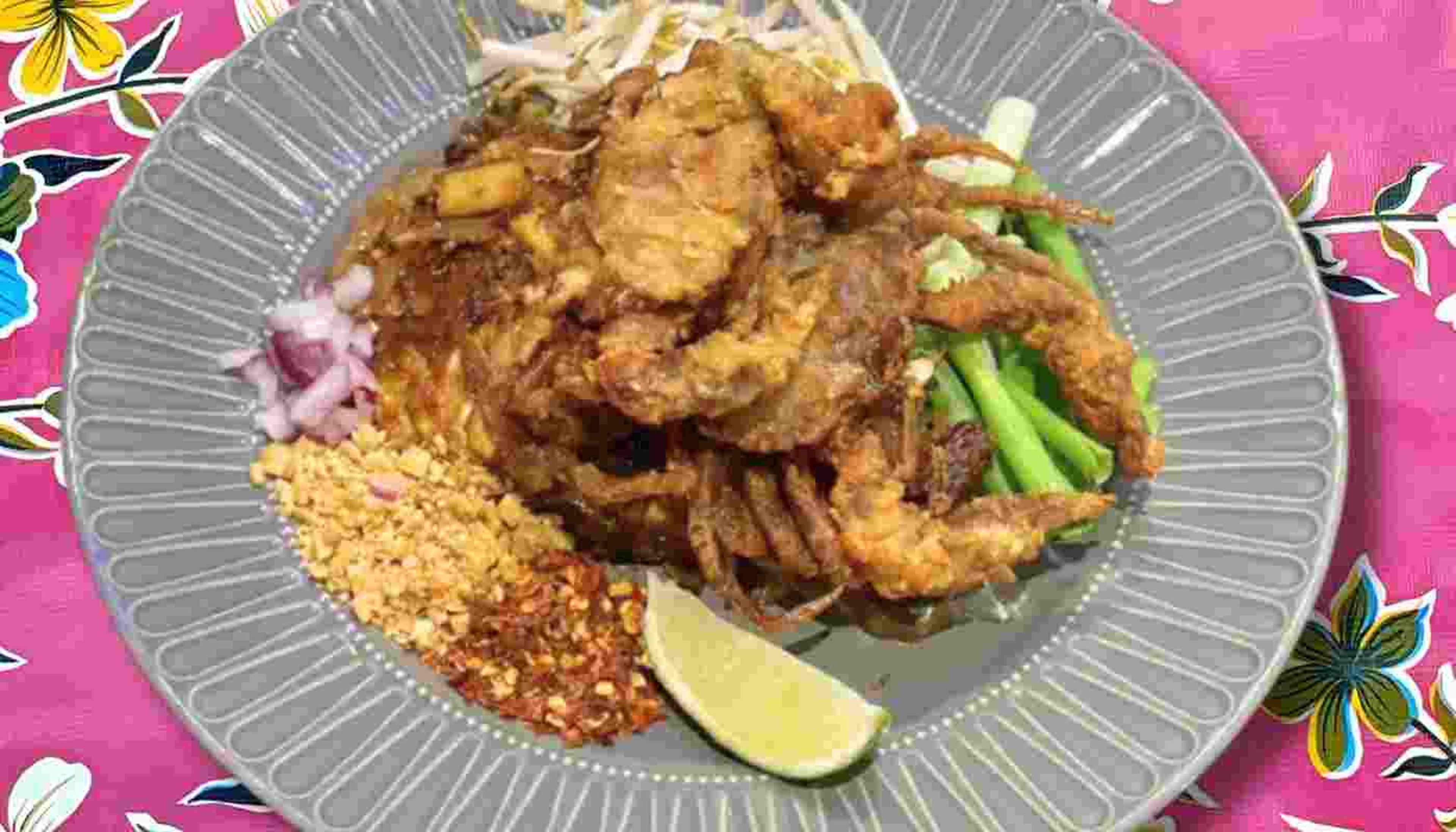 PAD THAI SOFT SHELL CRAB.