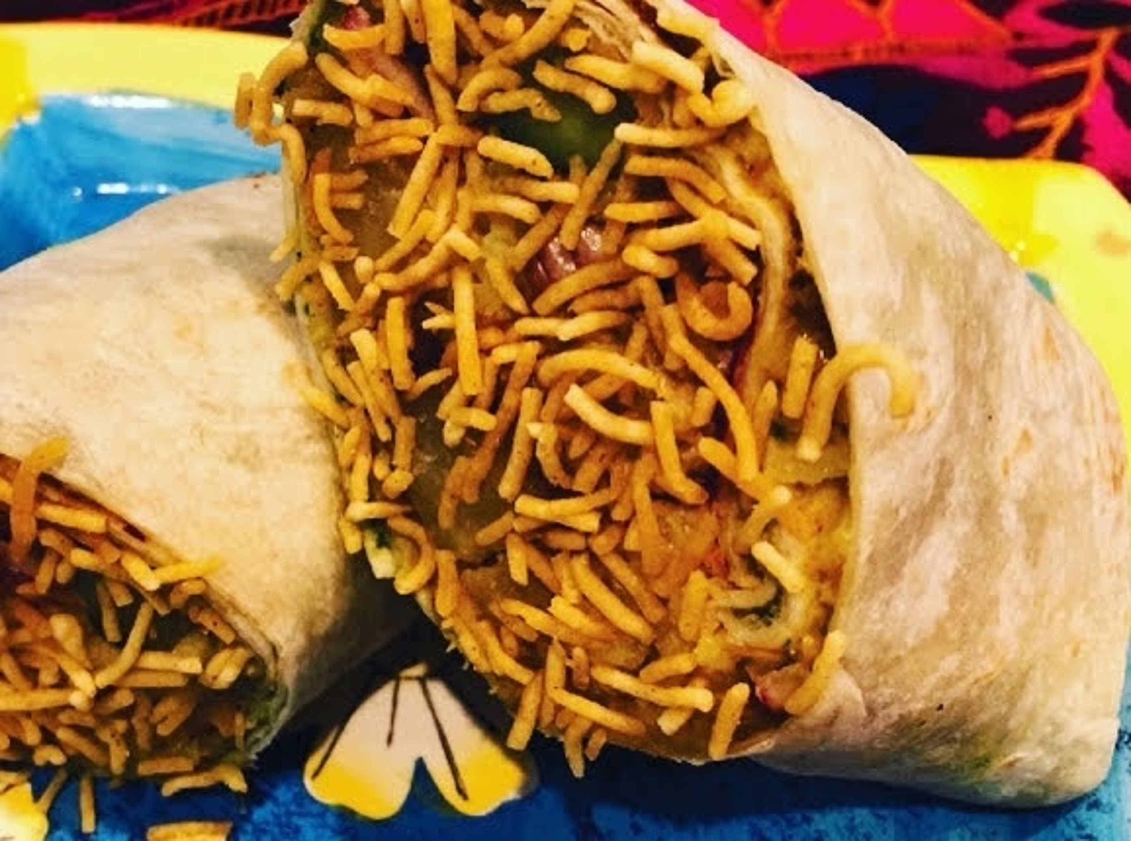 Aloo Bhujia Burrito.