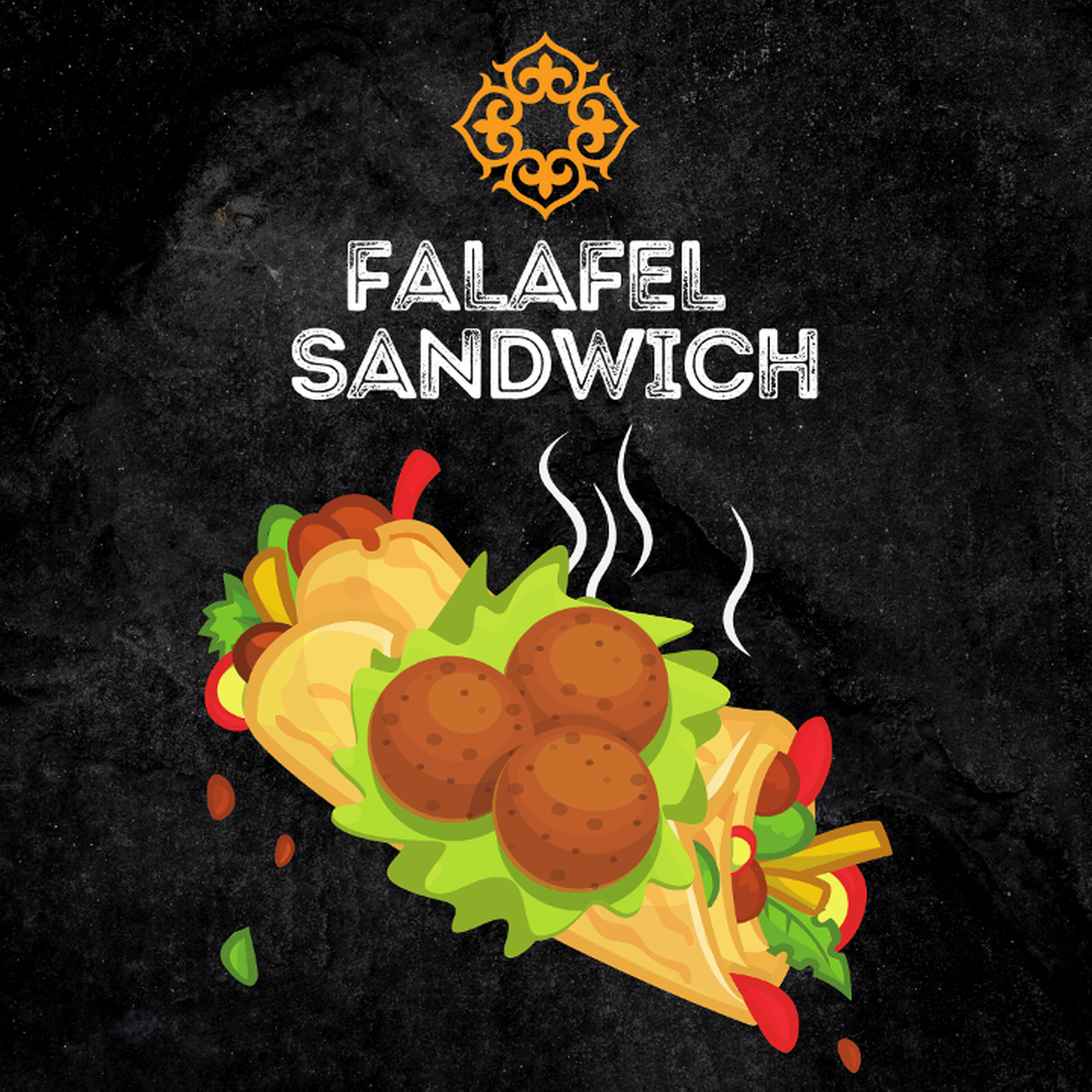 Falafel & Hummus Wrap ( ساندویچ فلافل).
