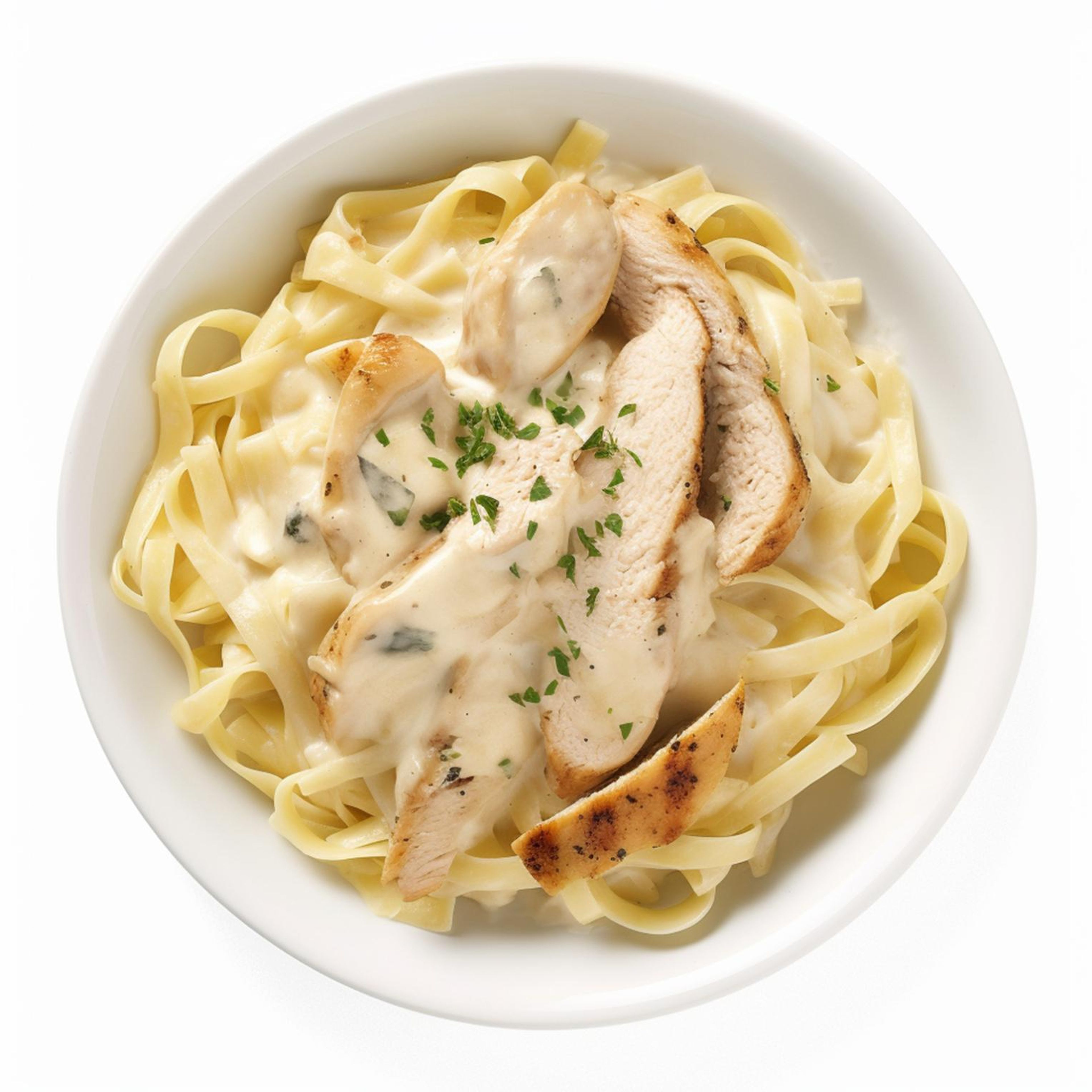 Chicken Alfredo.