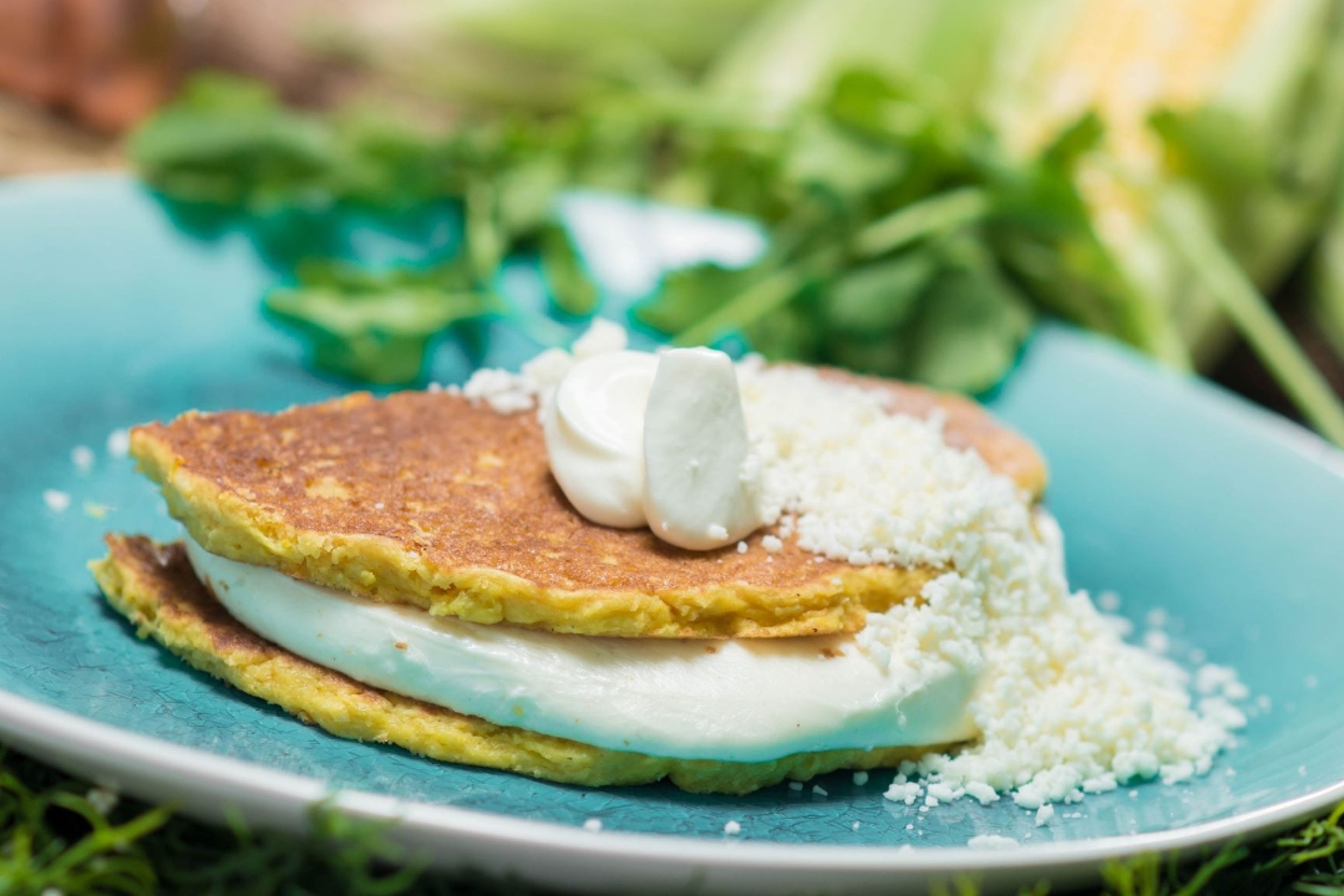 Cachapa Queso/Cheese Cachapa.