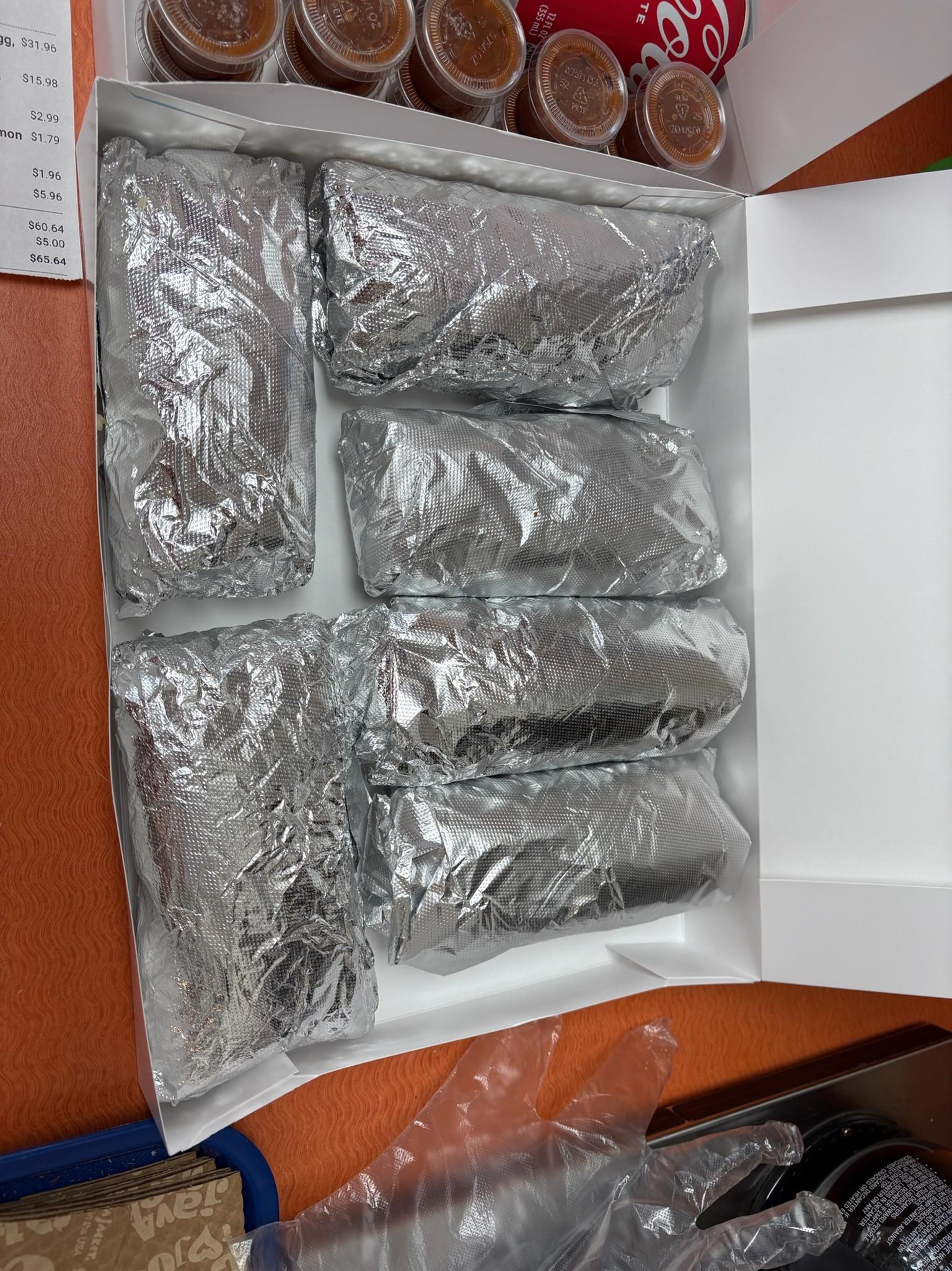 Donut Taco: Potato, Egg, & Cheese.