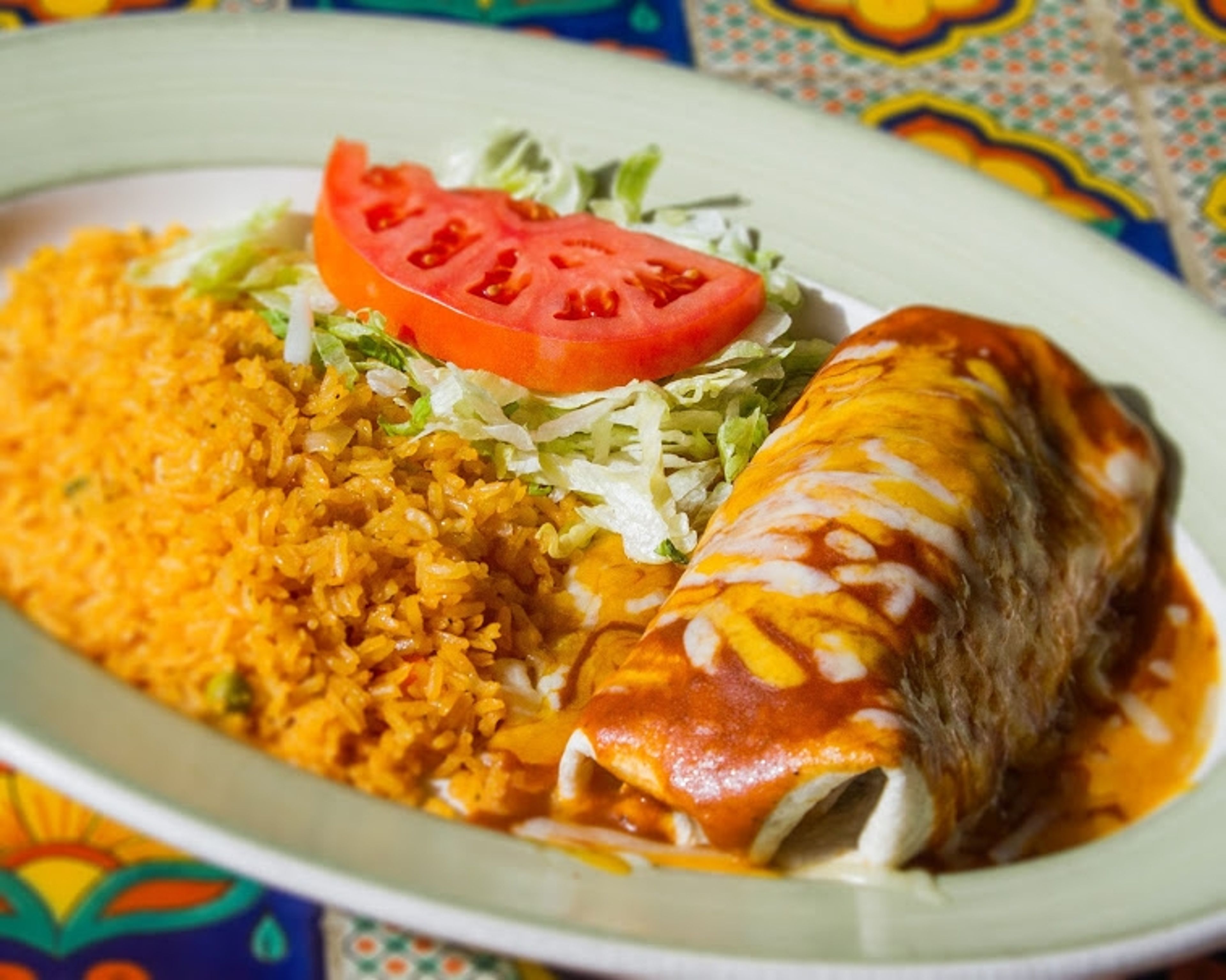 CHIMICHANGA PLATE.