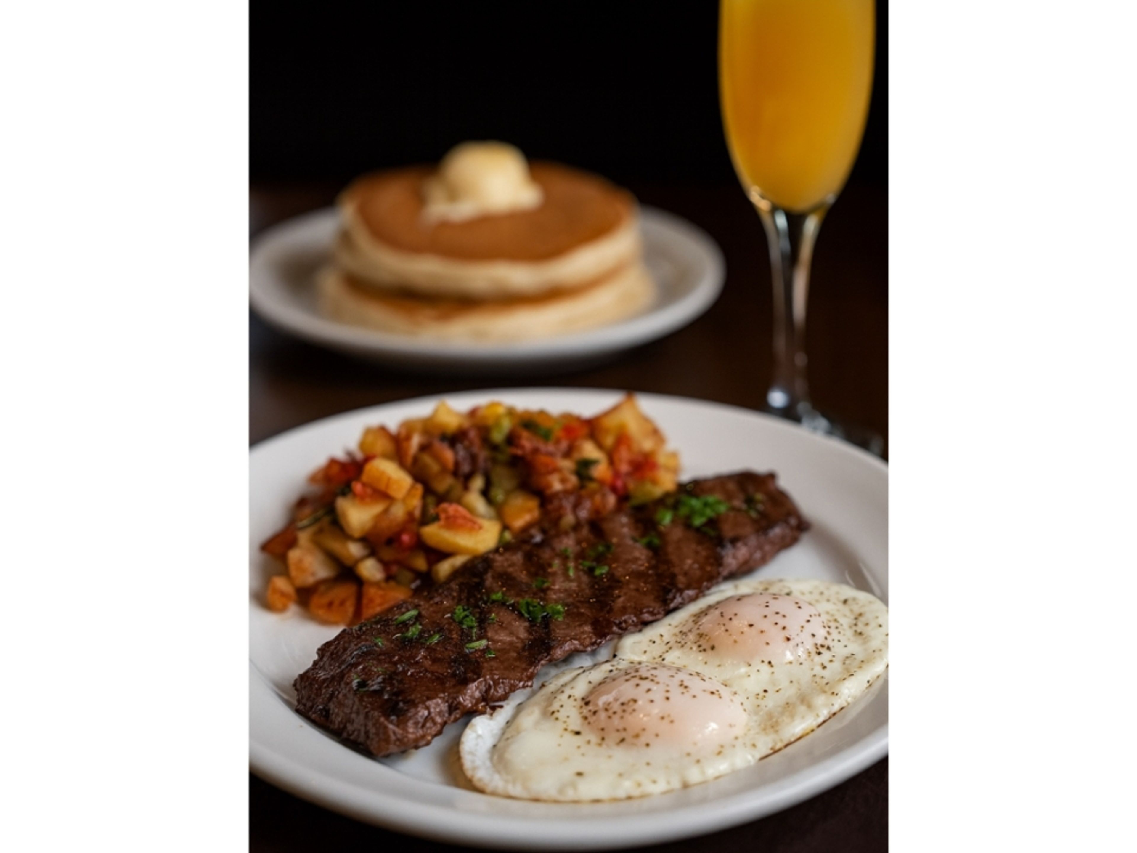Skirt Steak and Eggs.