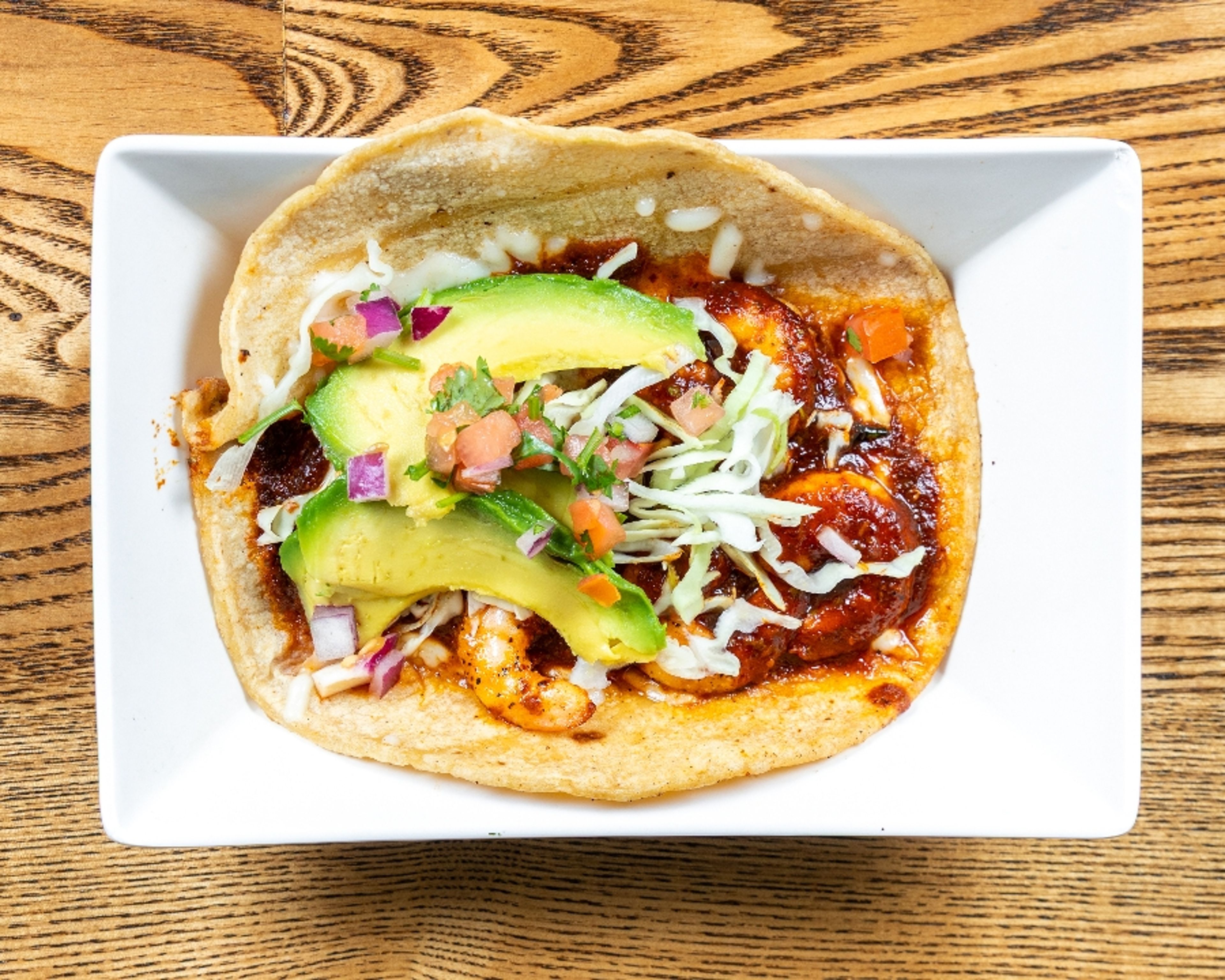 Kickin' Shrimp Taco.