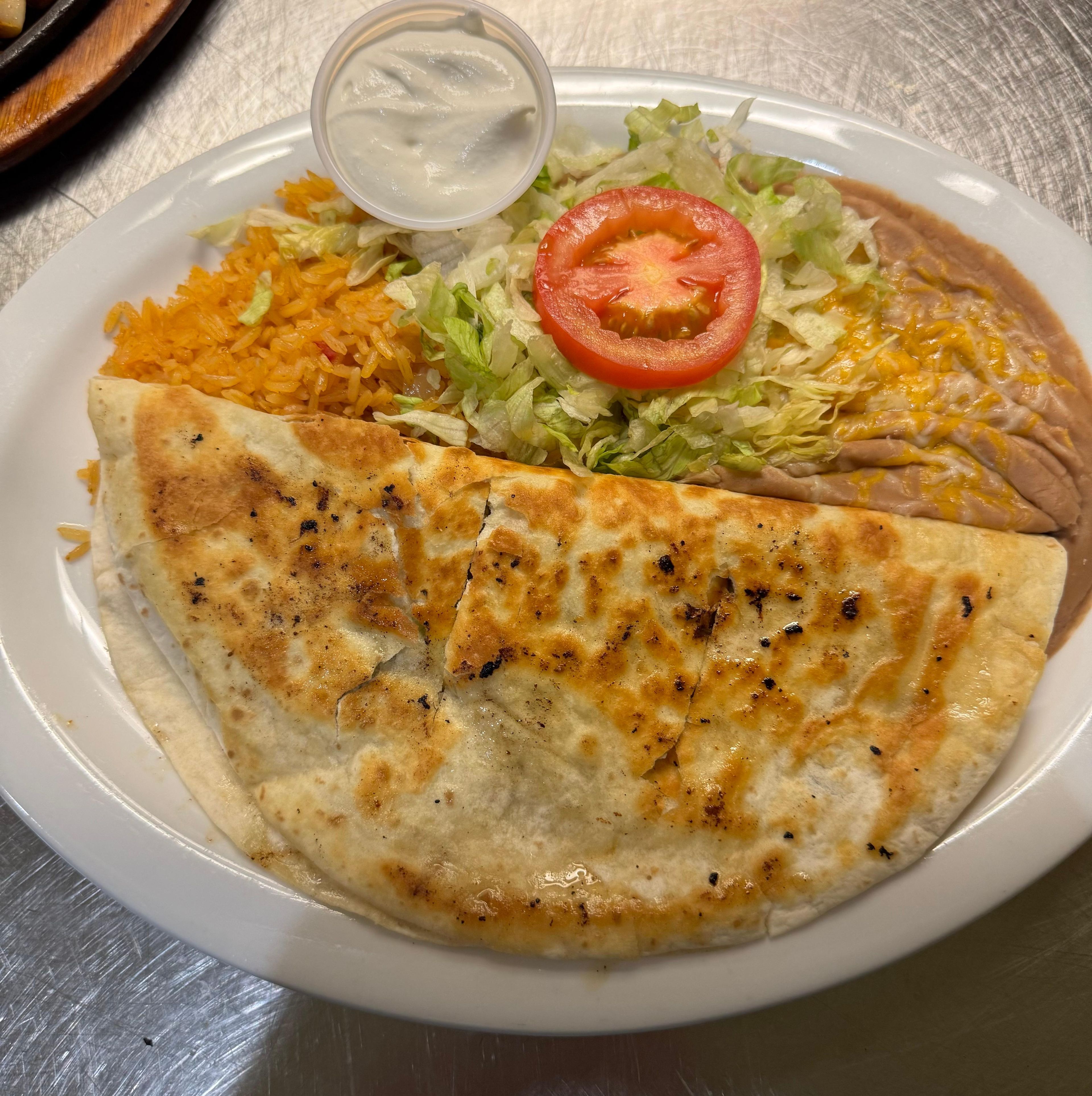 Shrimp Quesadilla.
