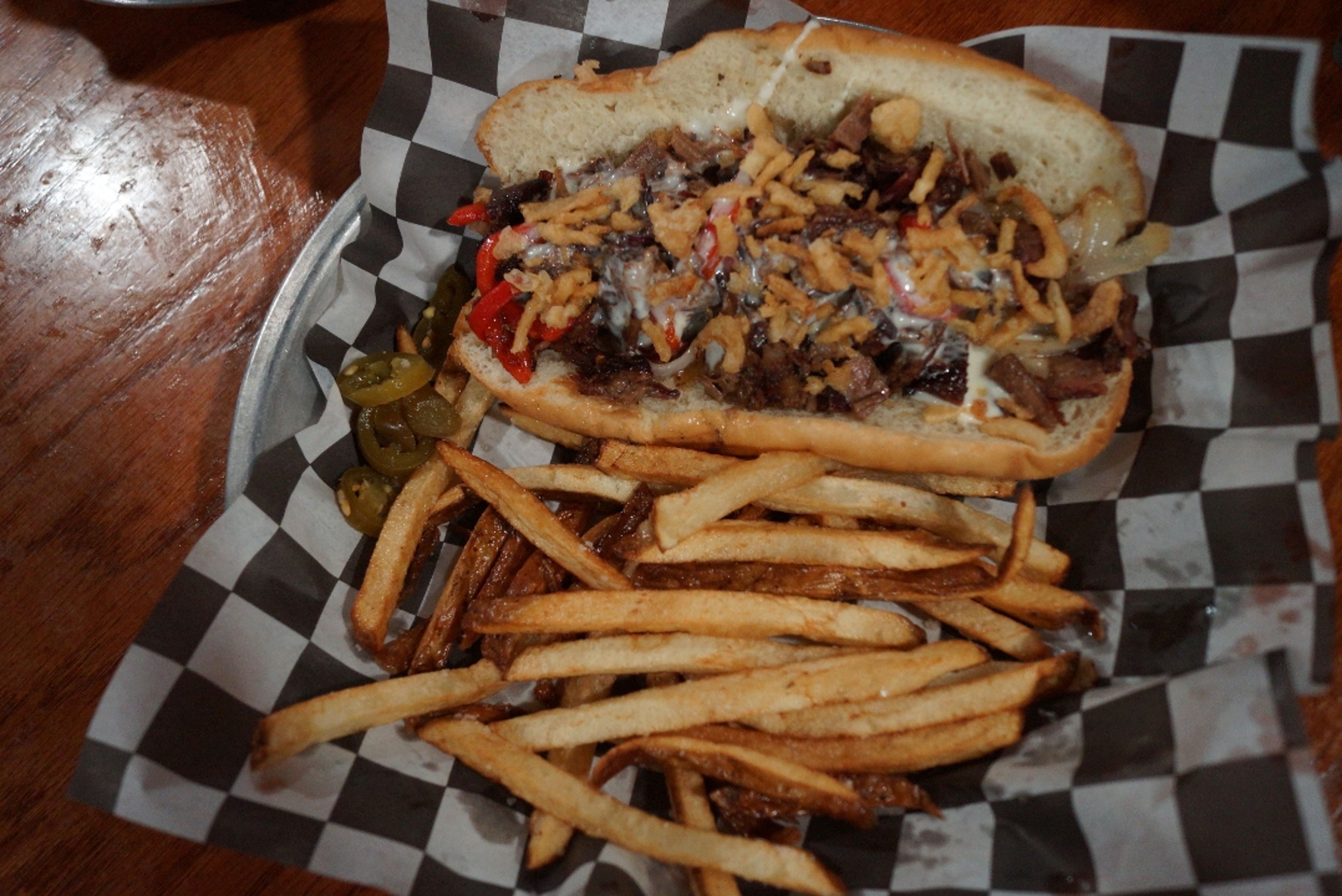 Brisket Philly Cheese Steak.