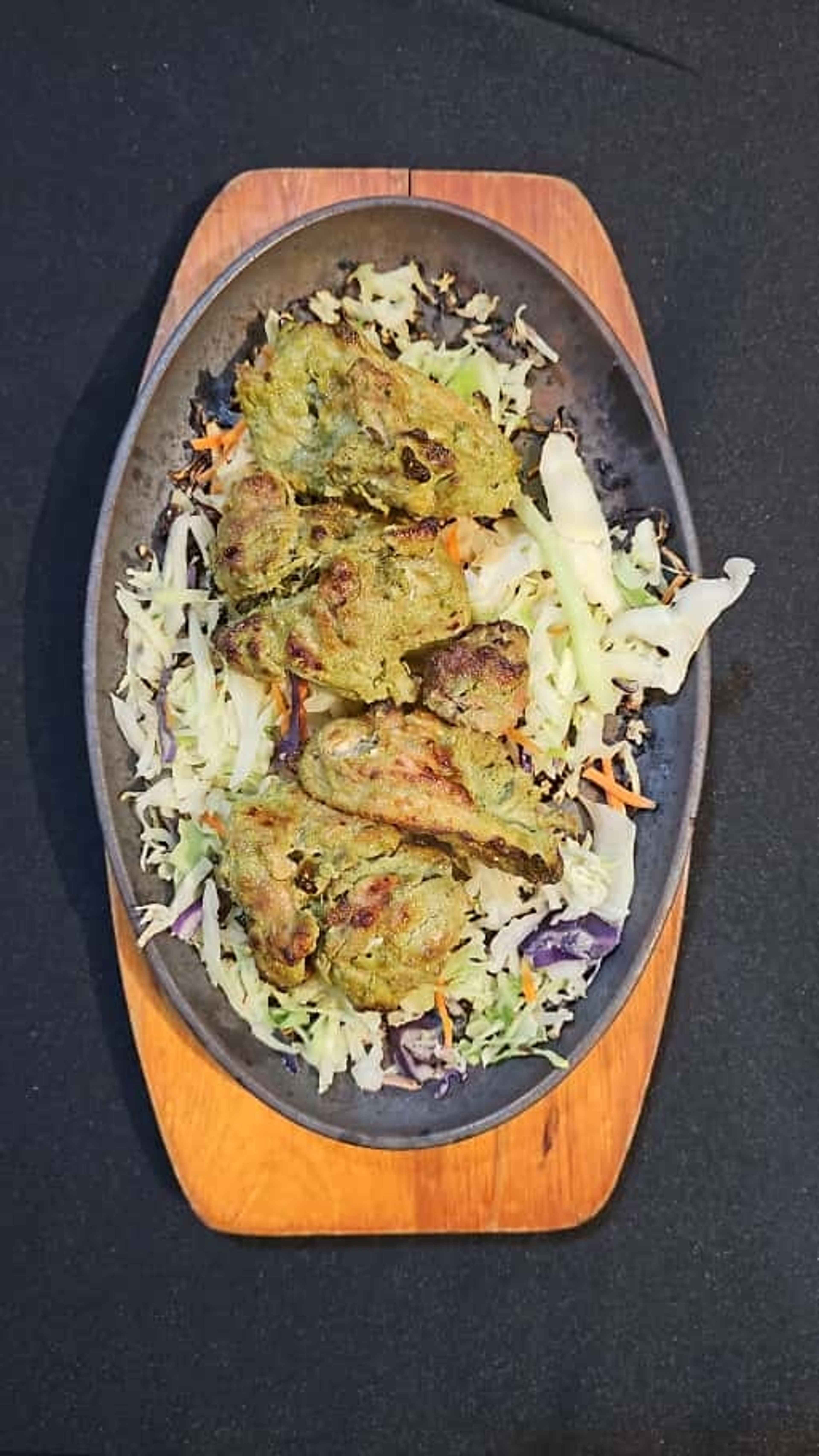 Hariyali Chicken Kebab (4 pcs).