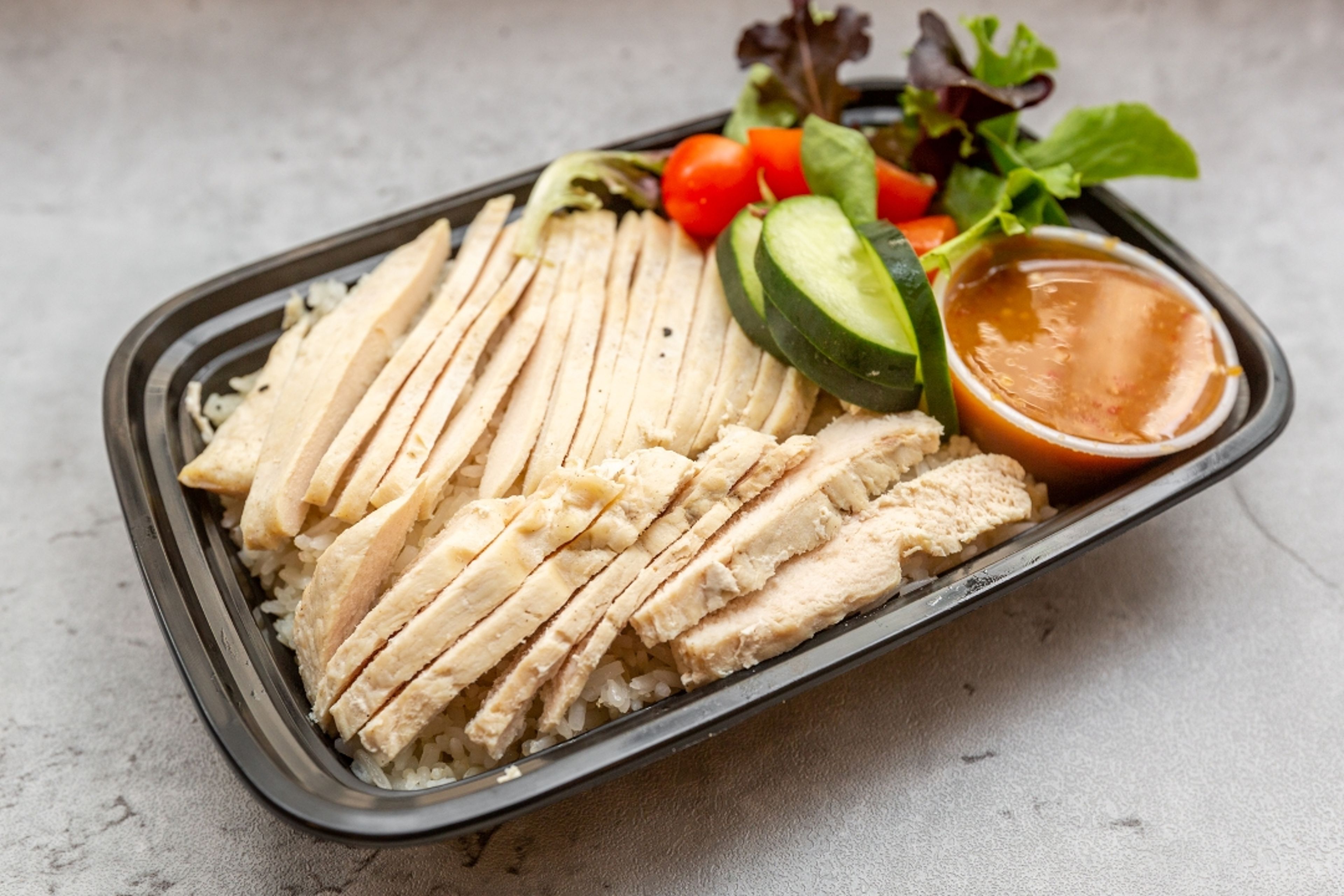 STEAMED WHITE MEAT BOWL.