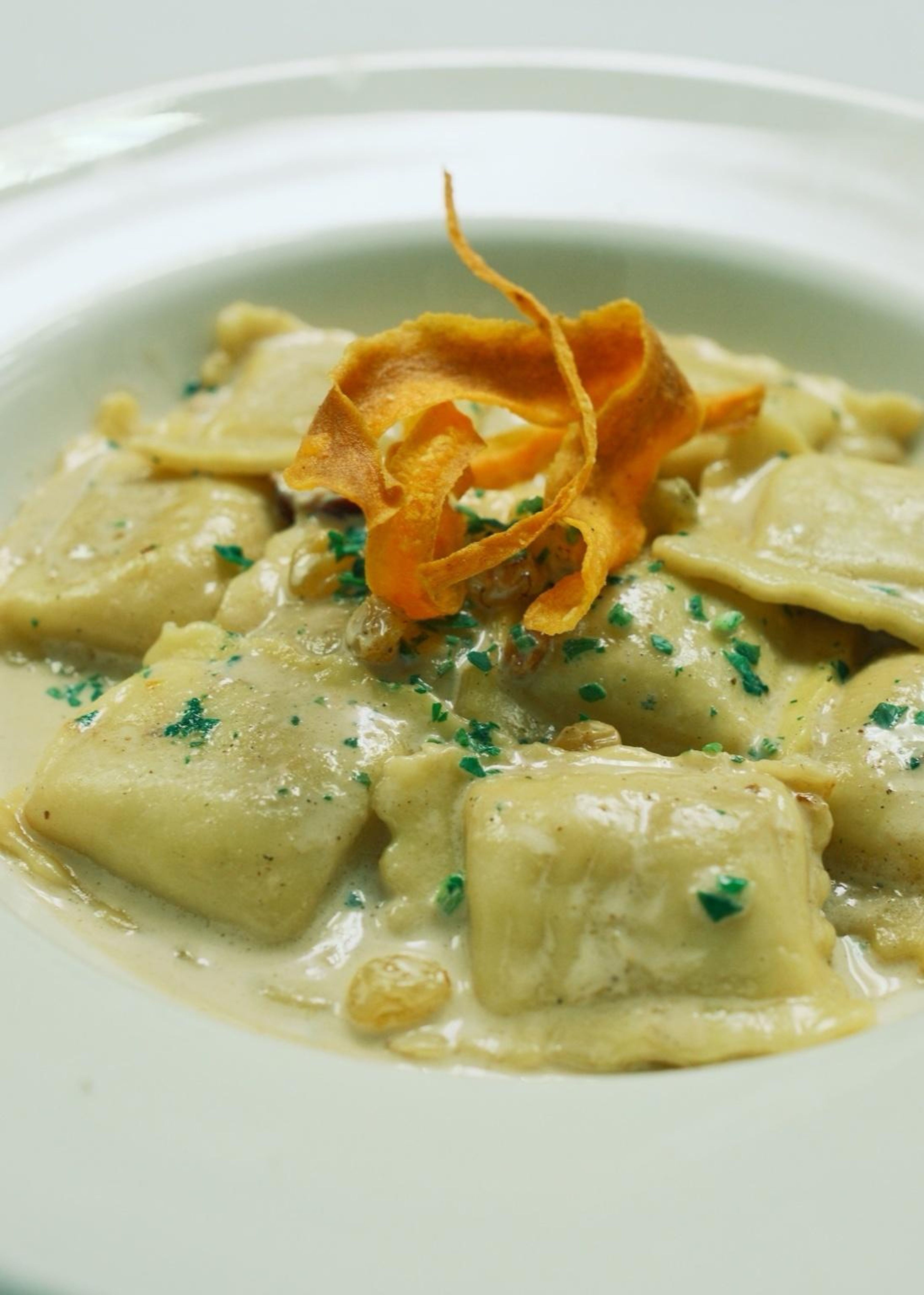 Butternut Squash Ravioli.