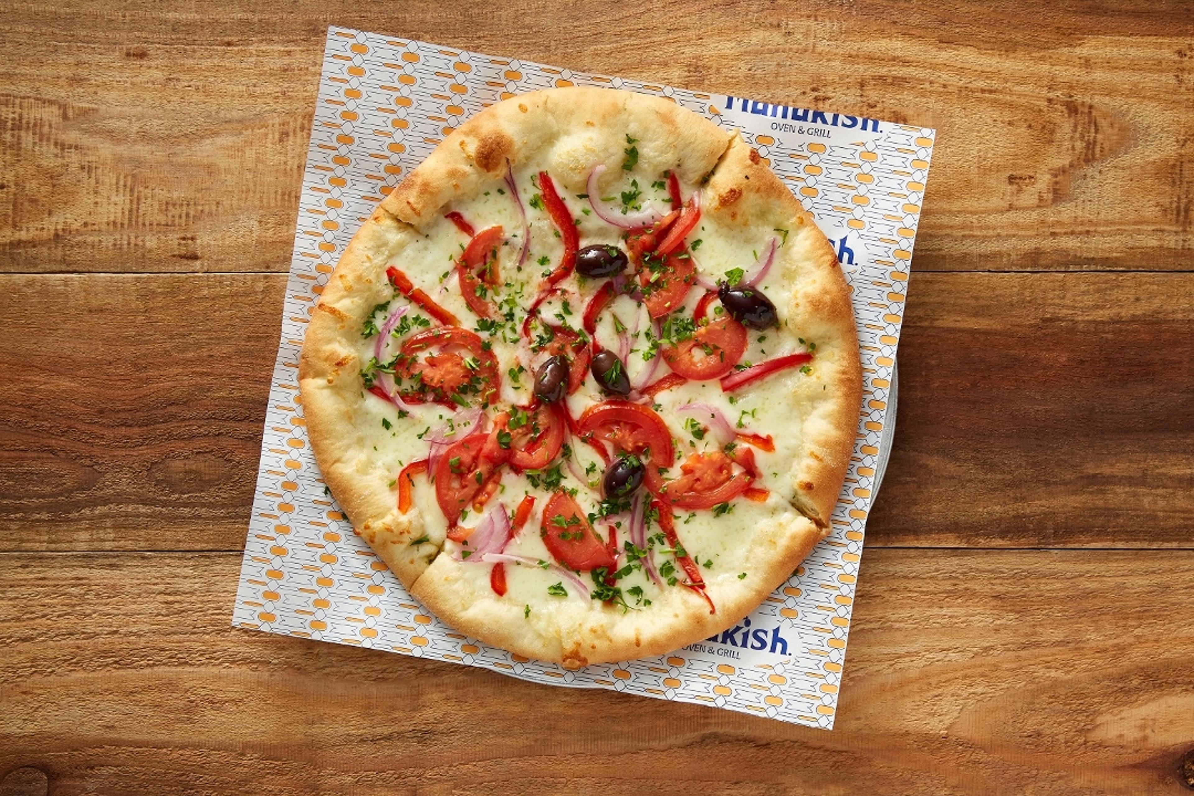 Cheese & Veggies Manakish.