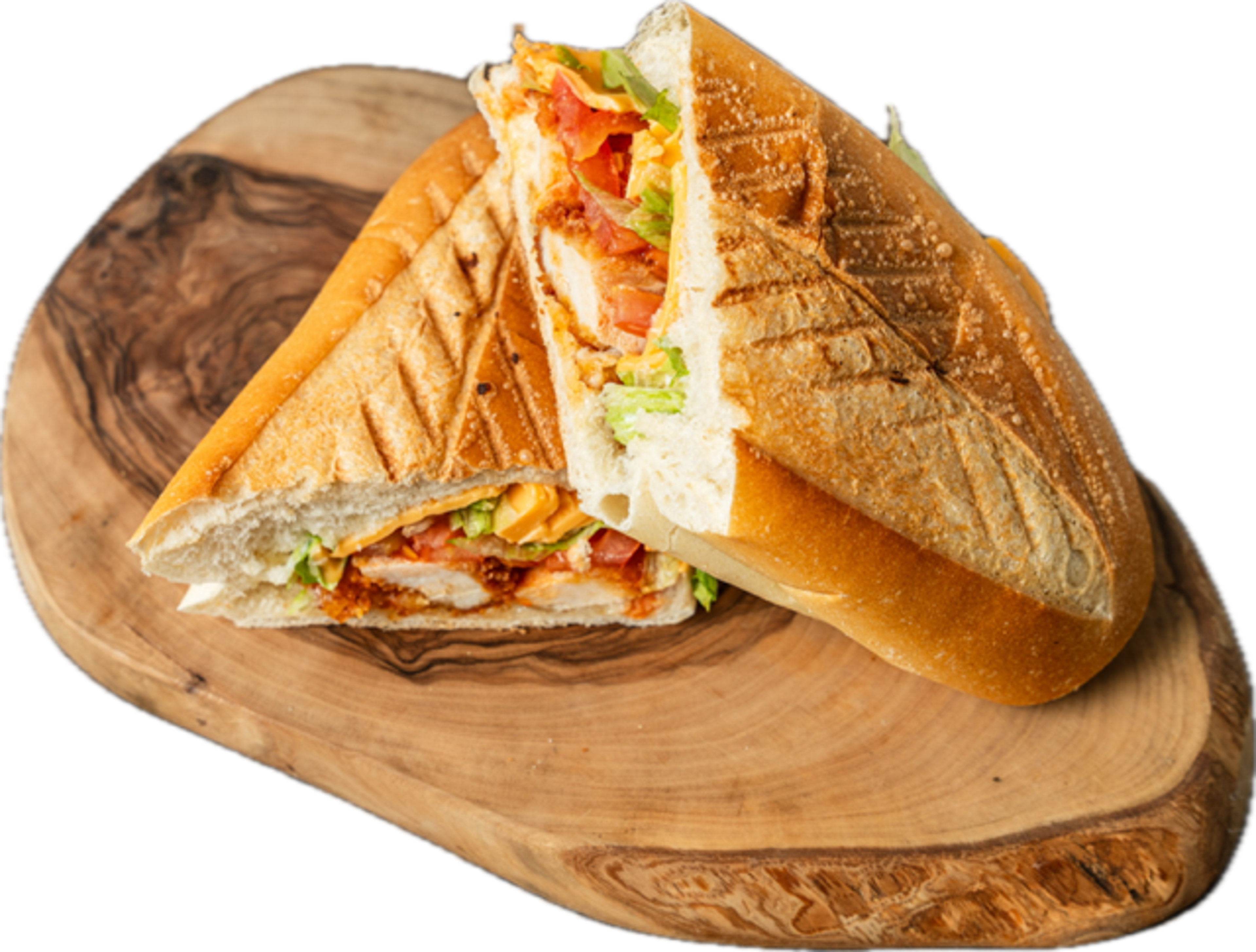 Chicken Bacon Ranch Sandwich with Fries.