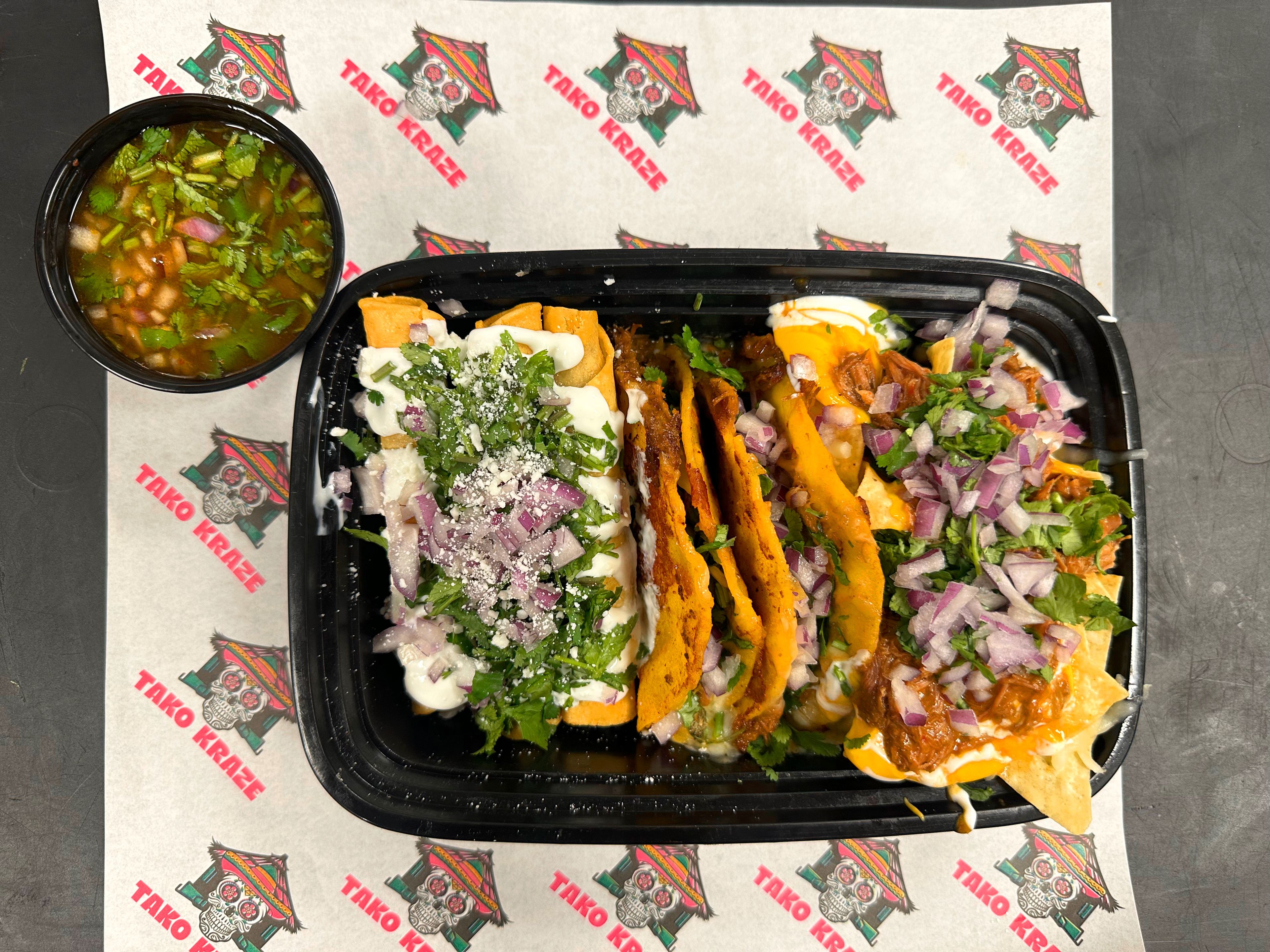 Snack Size Birria Munchie Plate!.