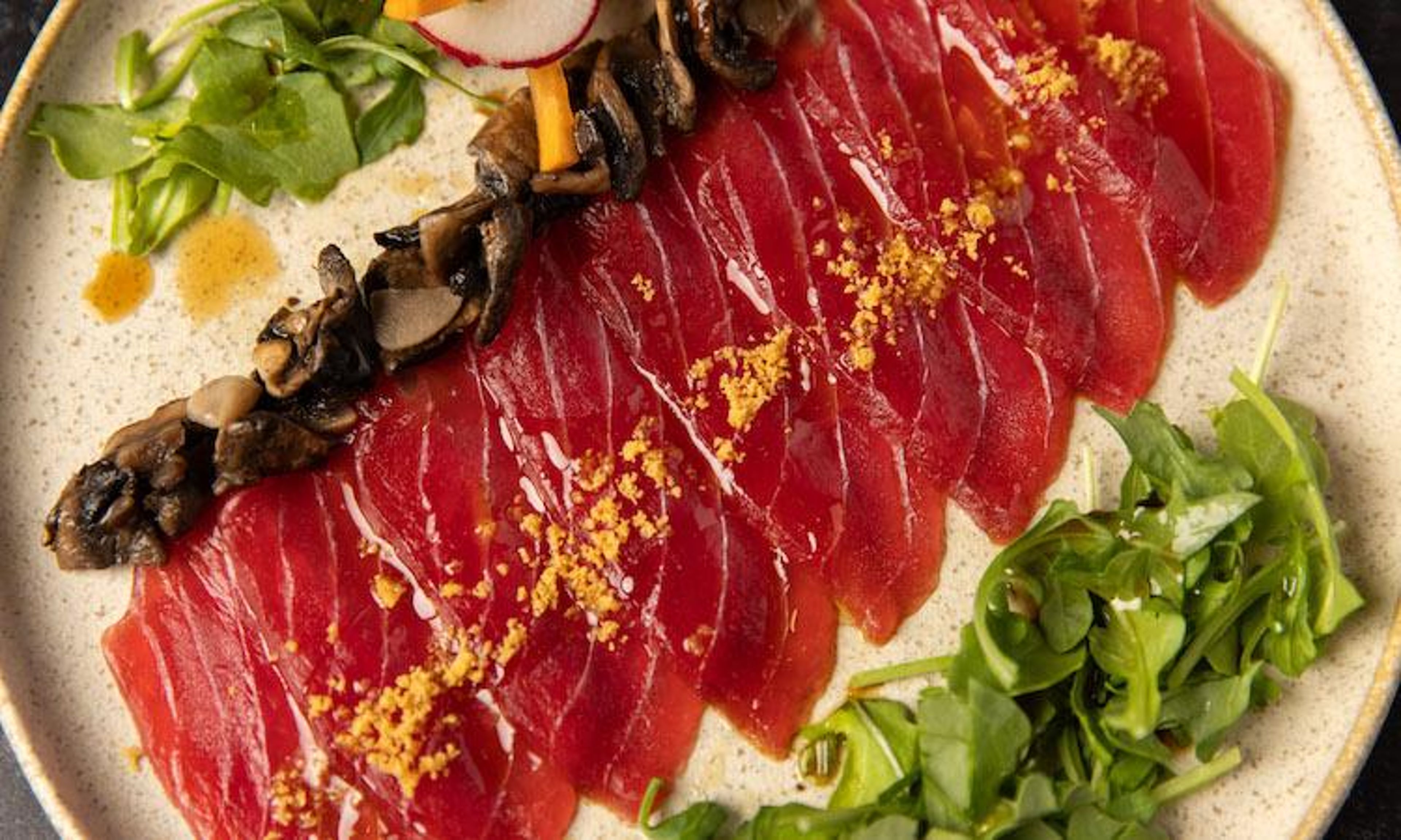 Tuna Carpaccio.