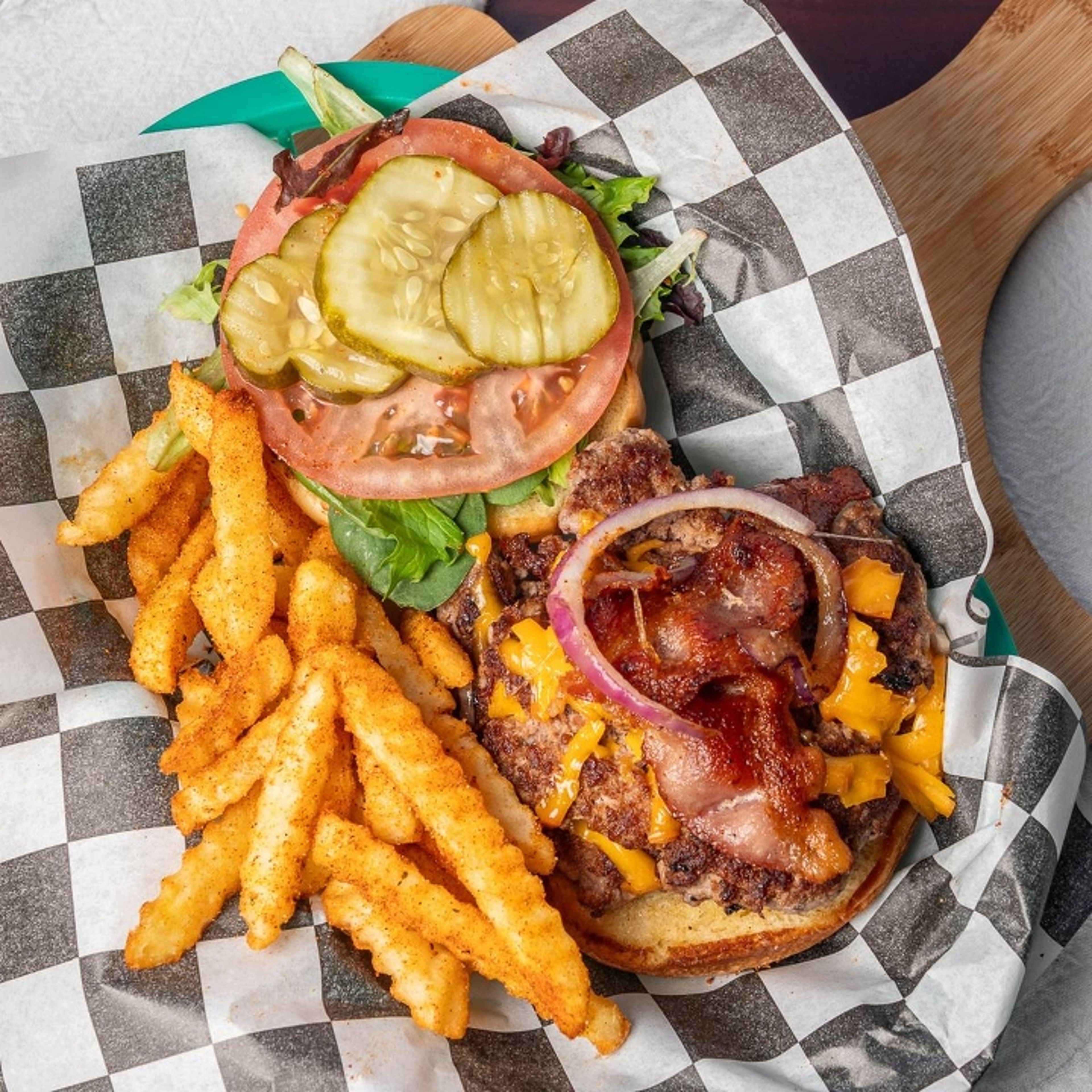 Service Station Burger.