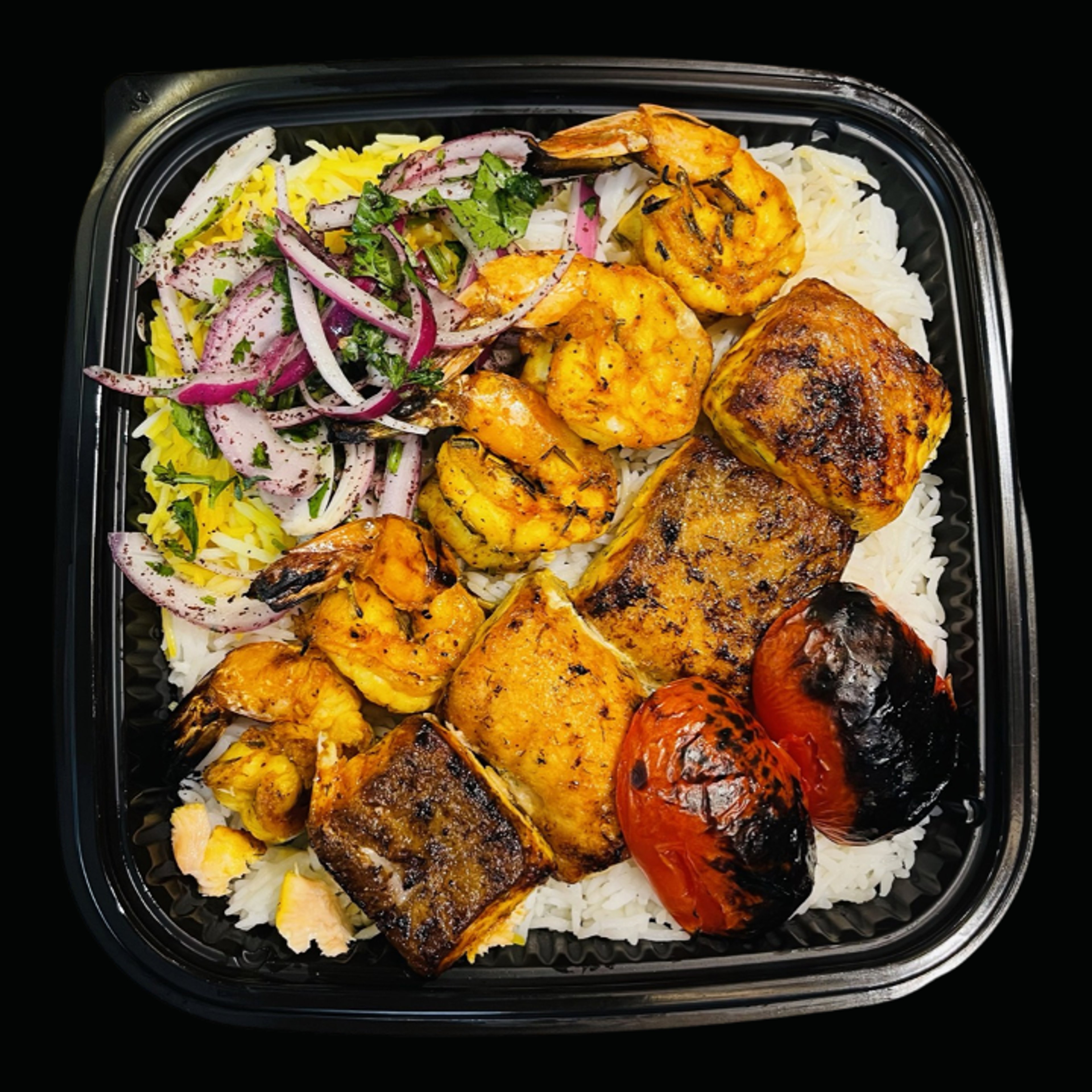 Combo #8 Salmon & Shrimp.