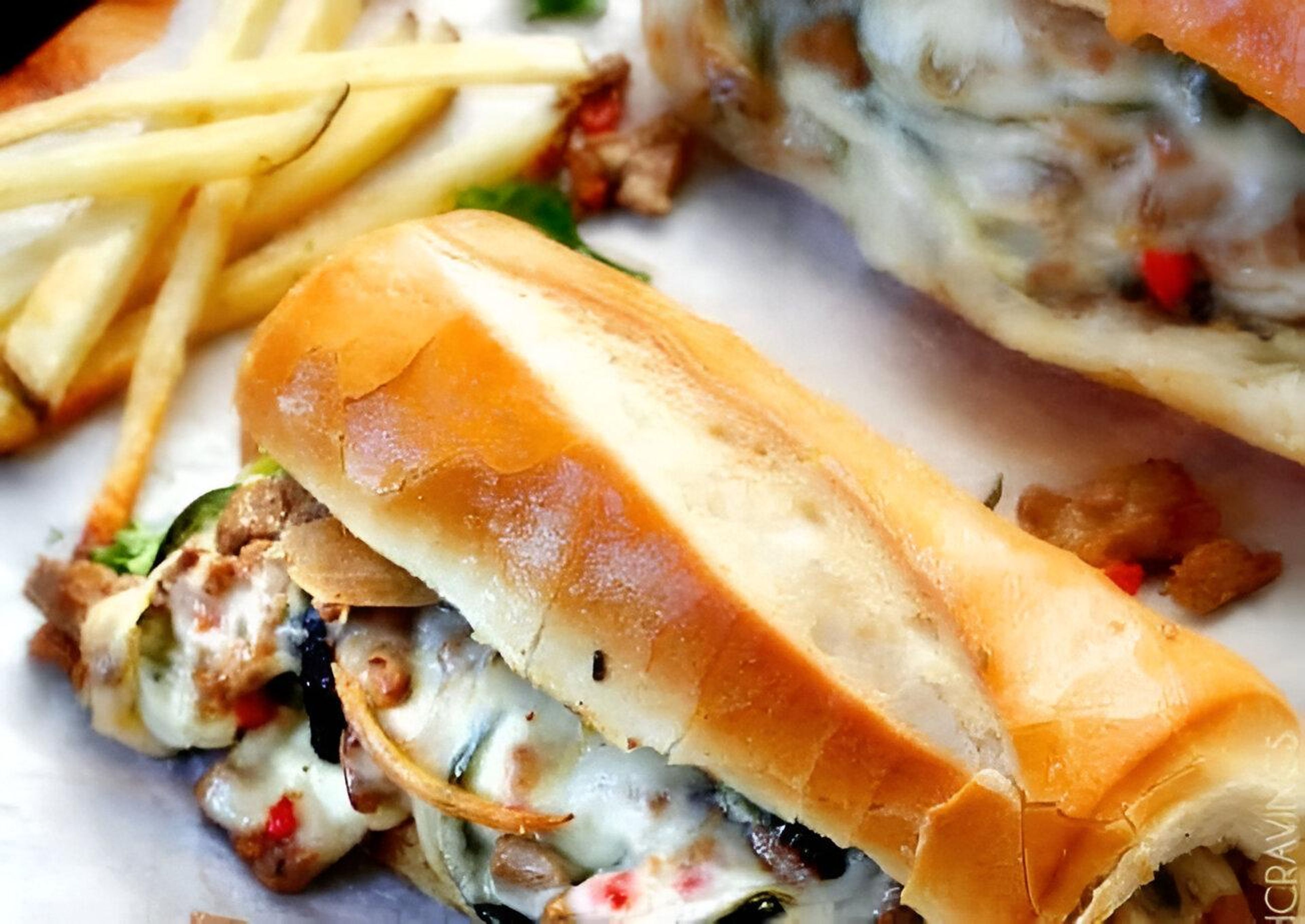 Super steak combo sub.