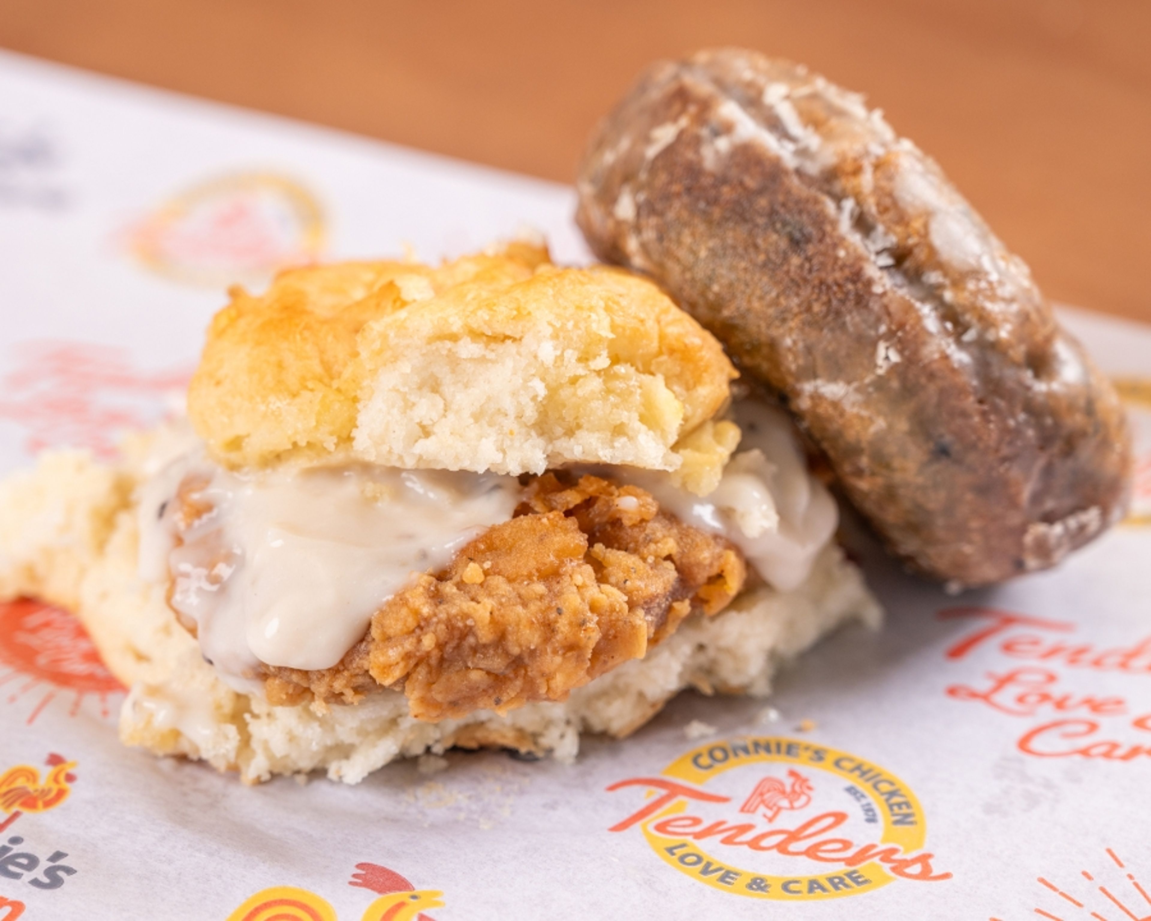 # 2 Tenderloin Biscuit Combo.