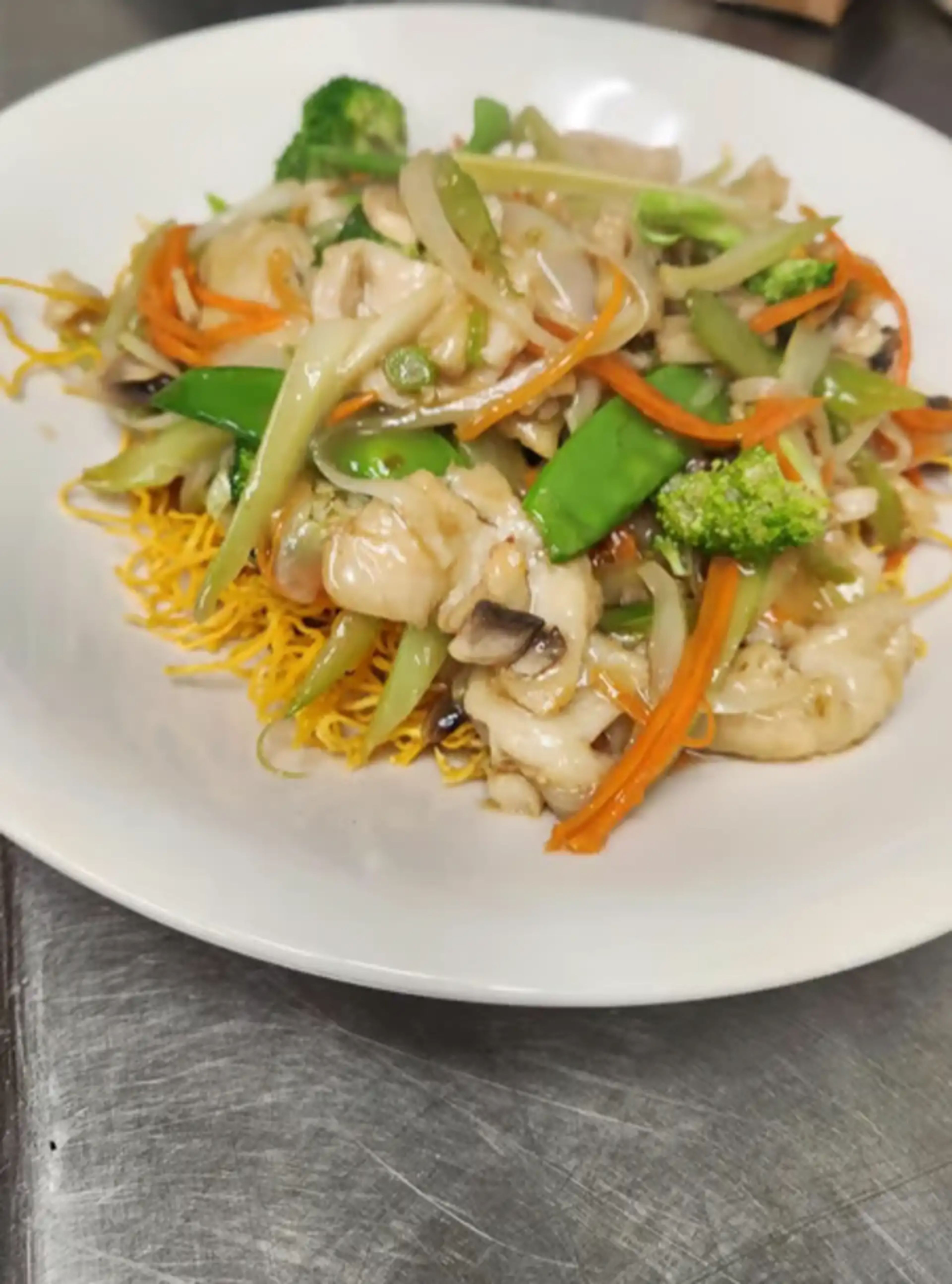 Crispy Stir-Fried Egg Noodles.