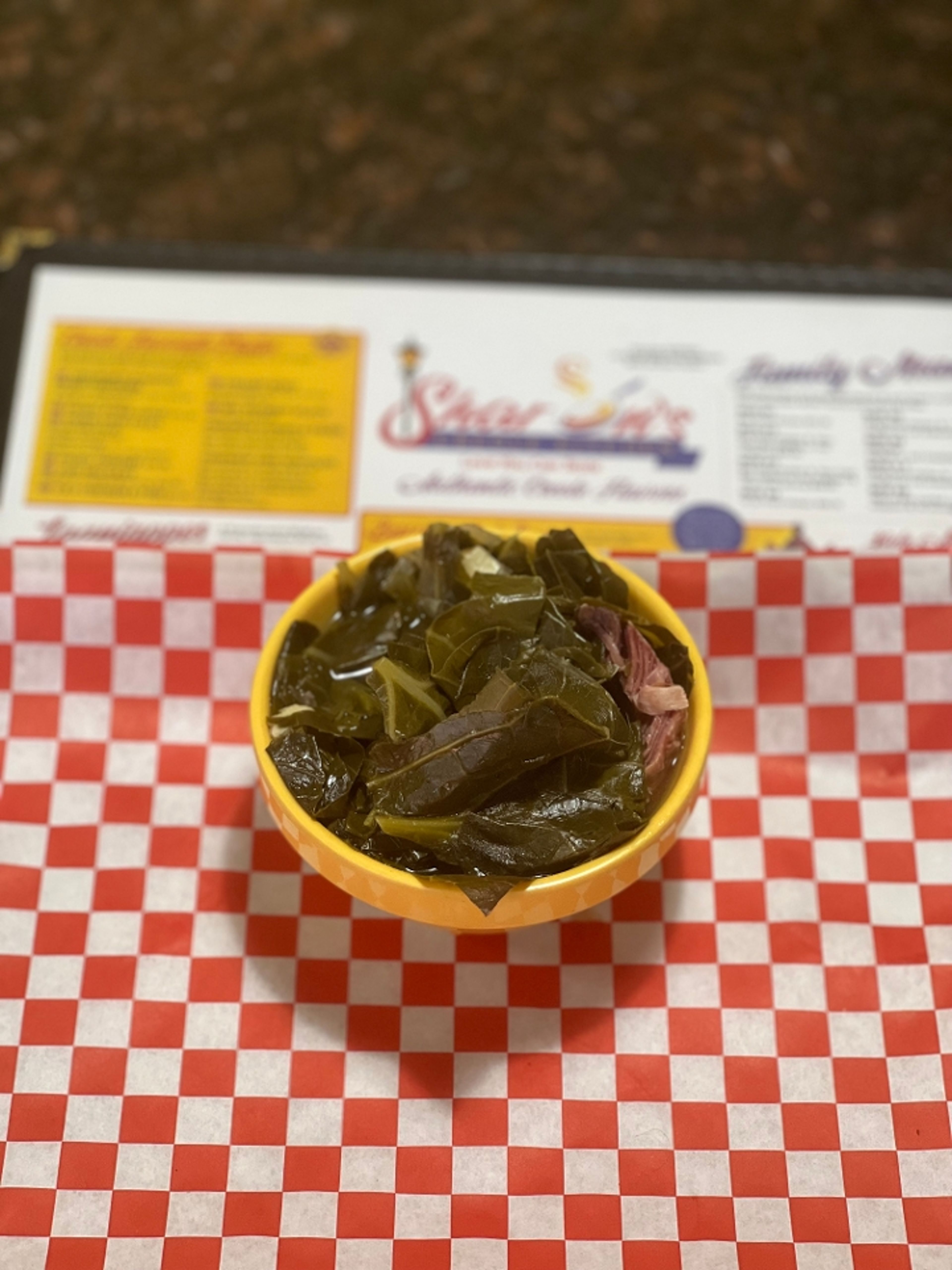 Collard Greens w/ smoked Turkey.