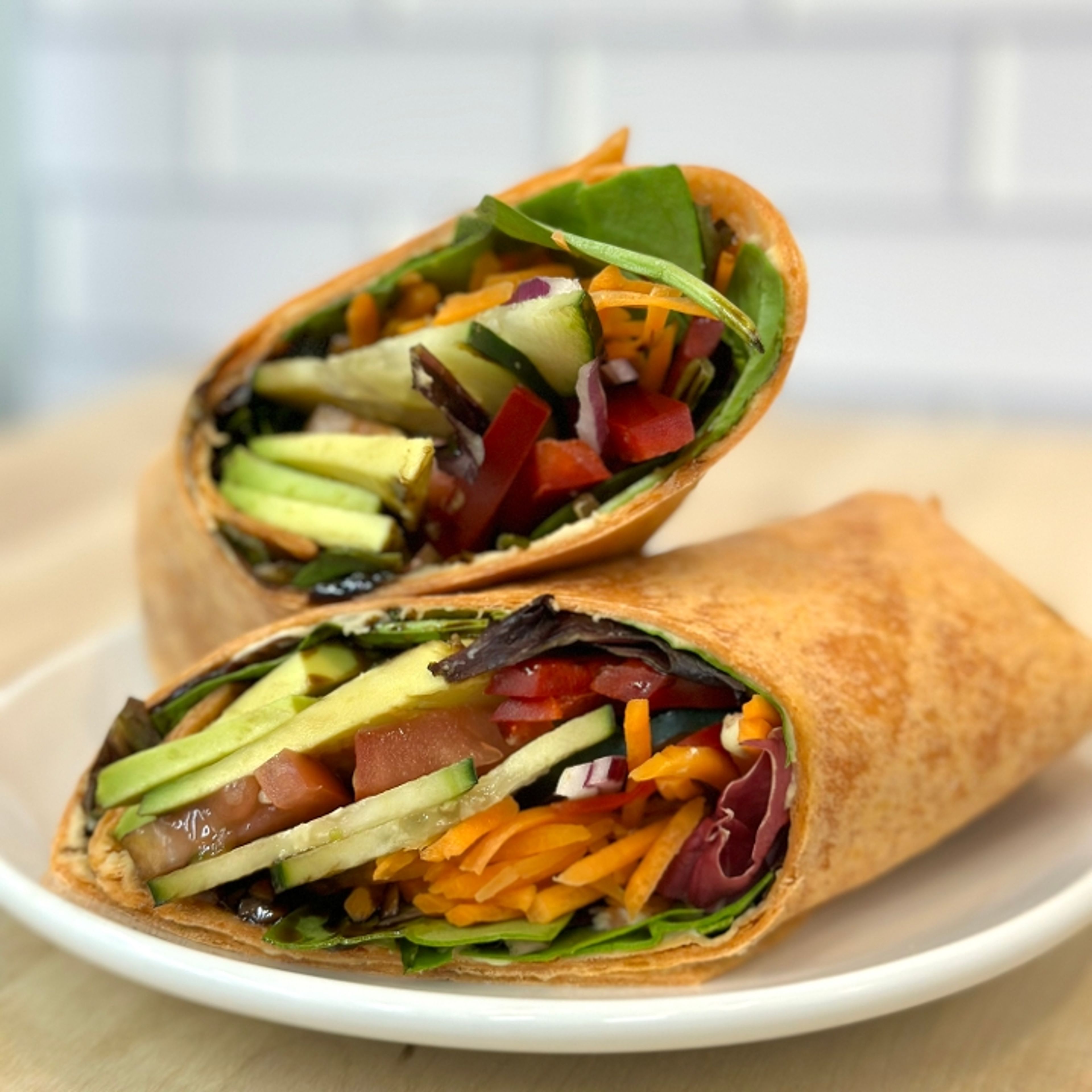Hummus Veggie Wrap.
