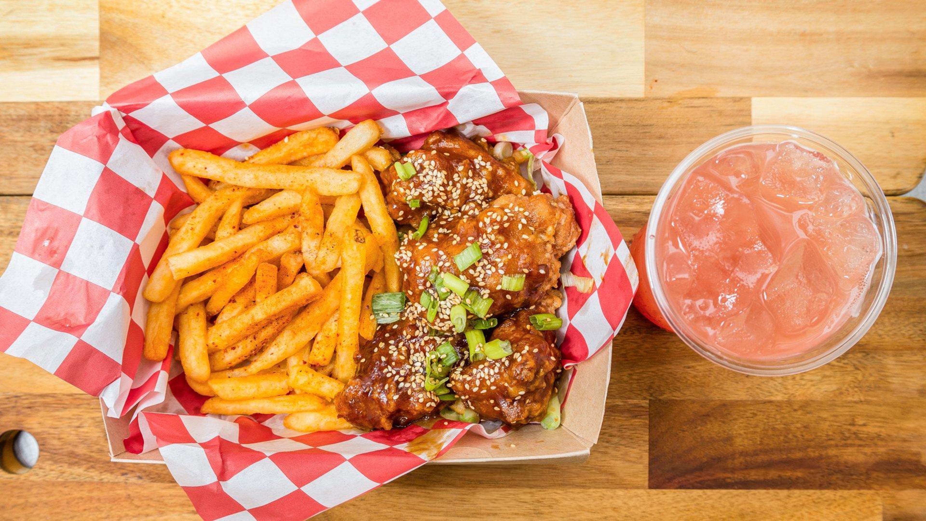 Meal - Wings + Fries + Drink.