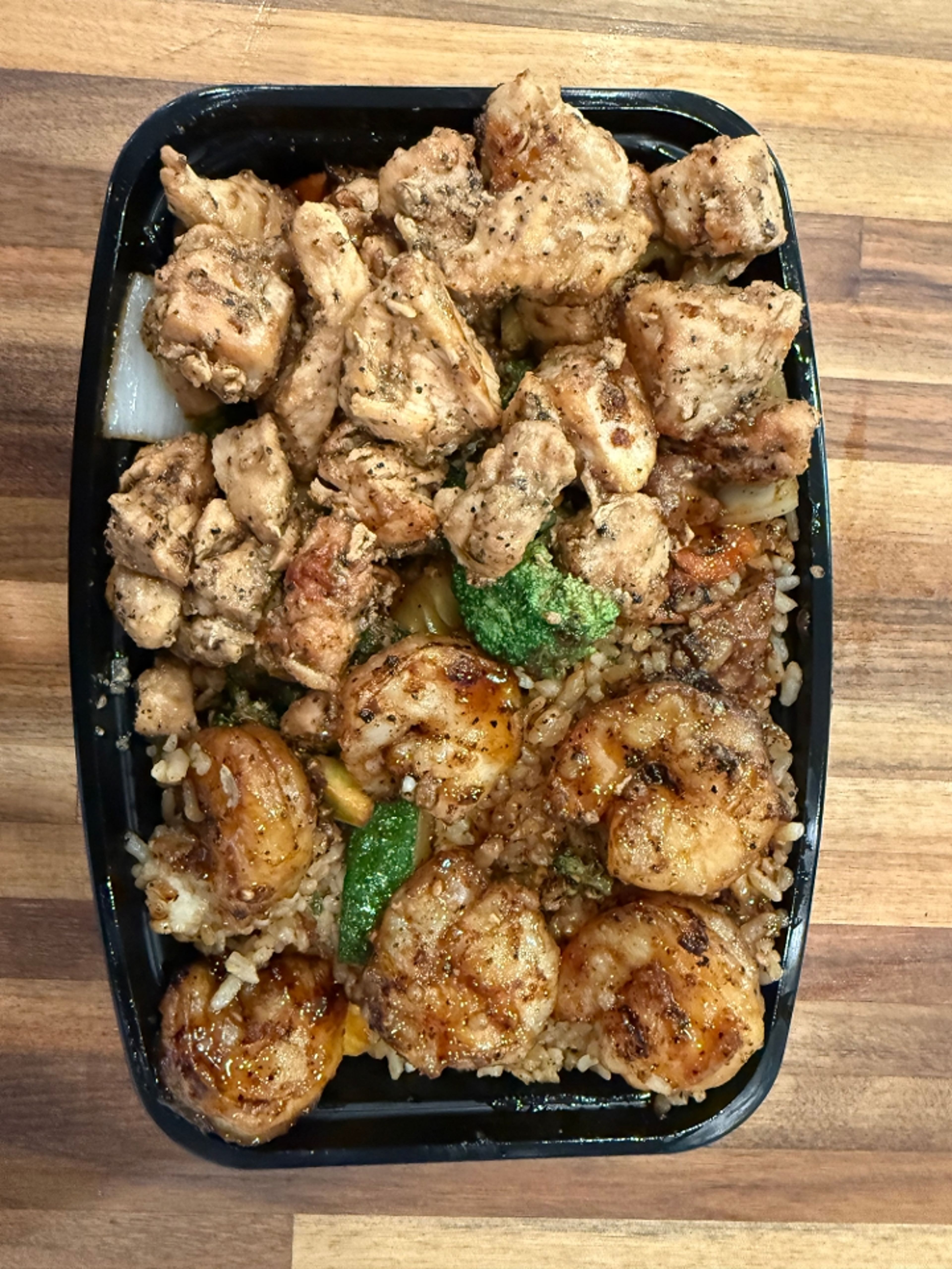 Chicken and Shrimp Fire Bowl.