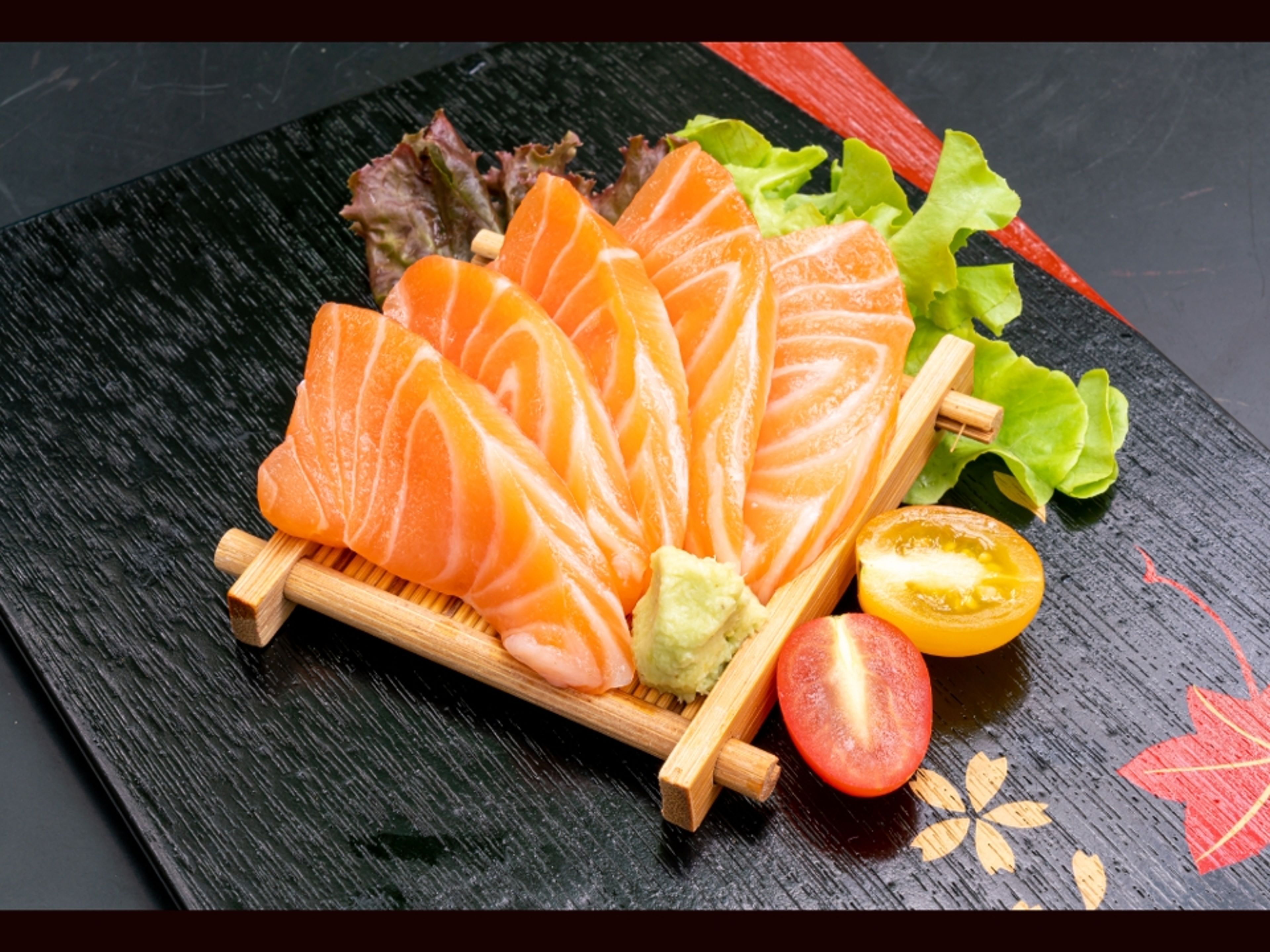 Salmon Sashimi.