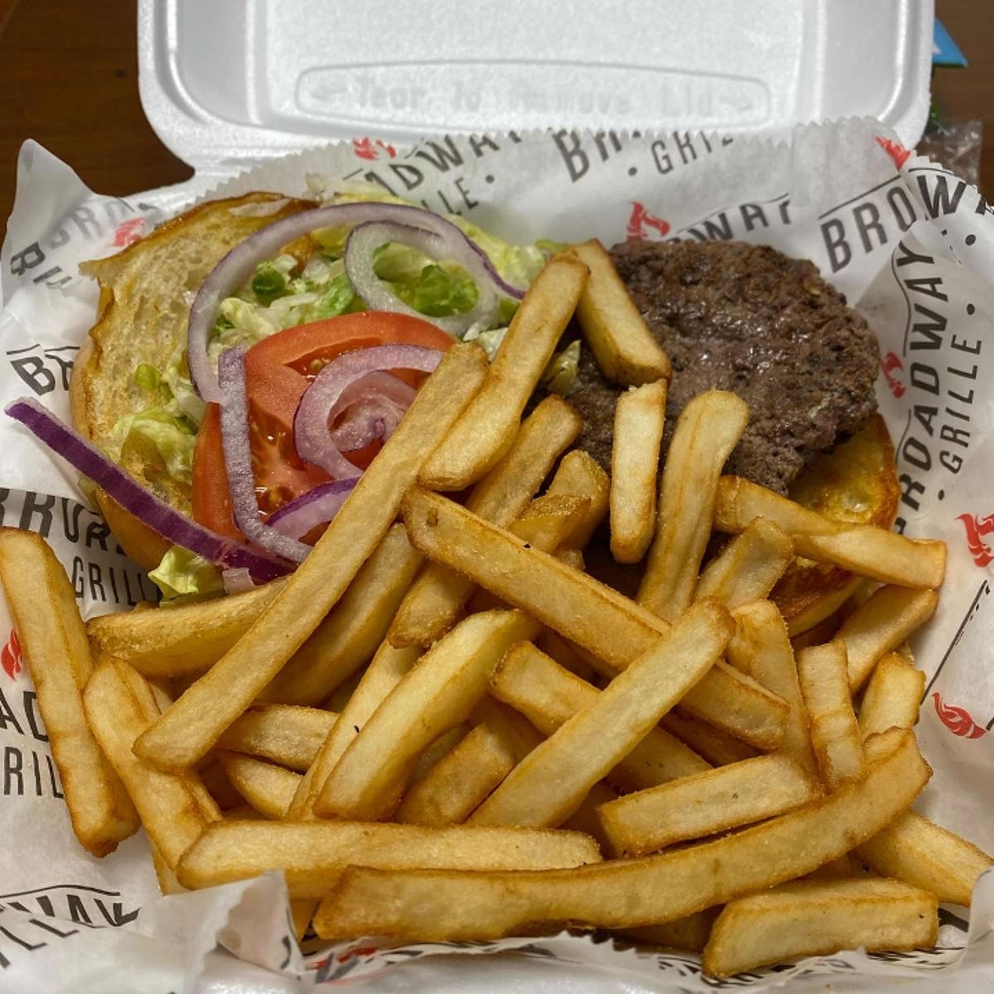 Hand Crafted Burger.