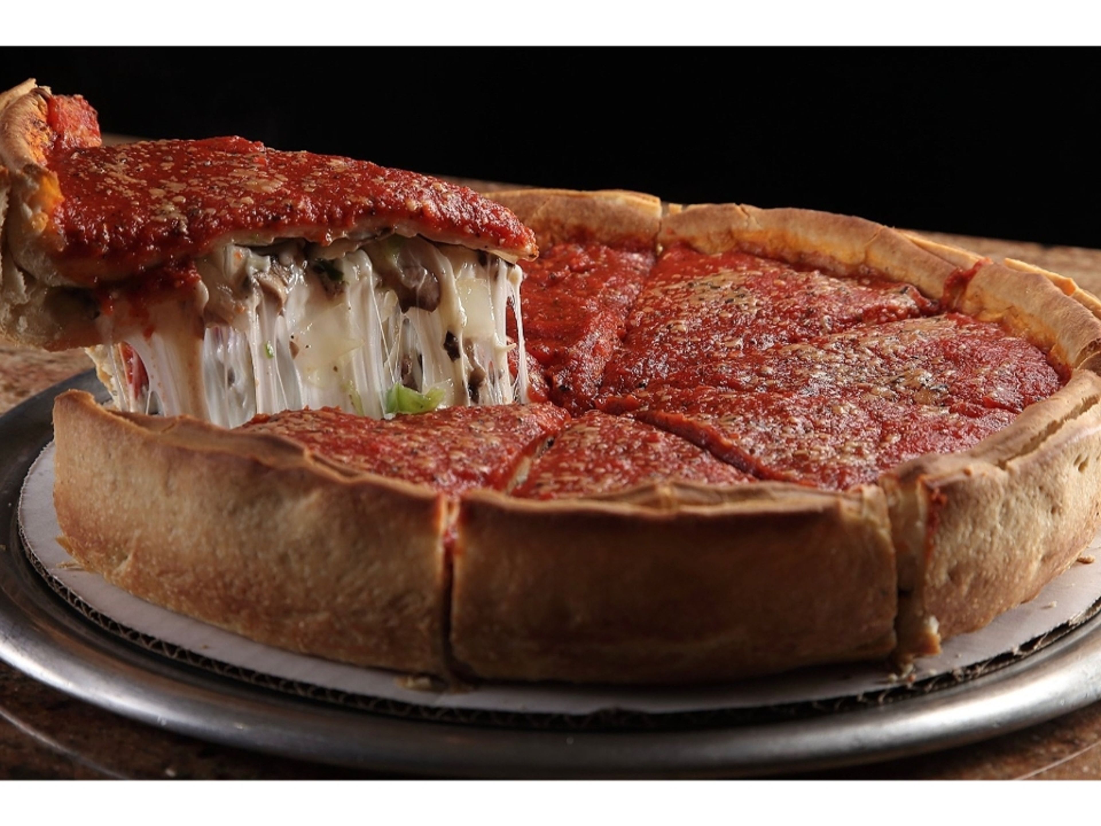 Veggie Stuffed Pizza Large.