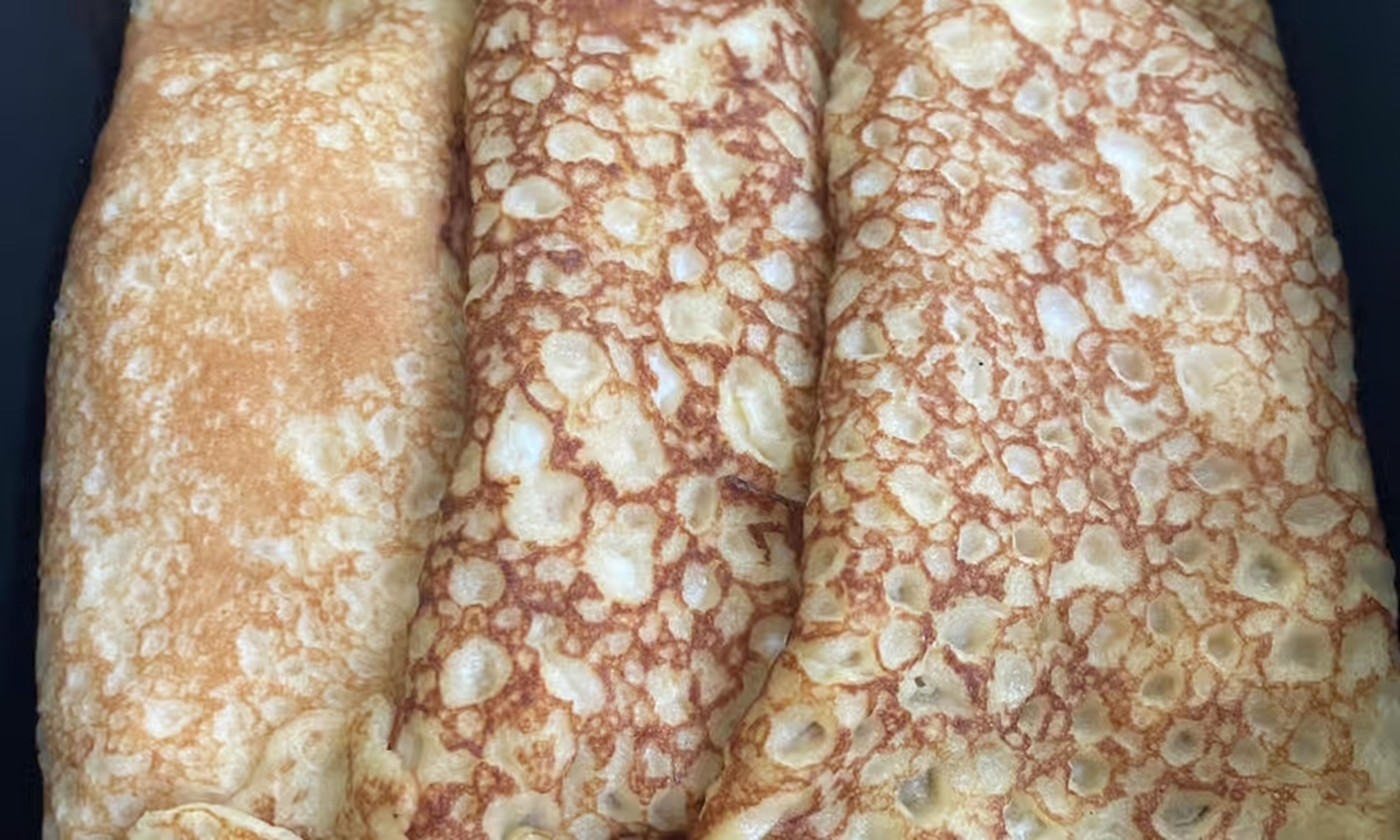 Cottage Cheese Crepes.