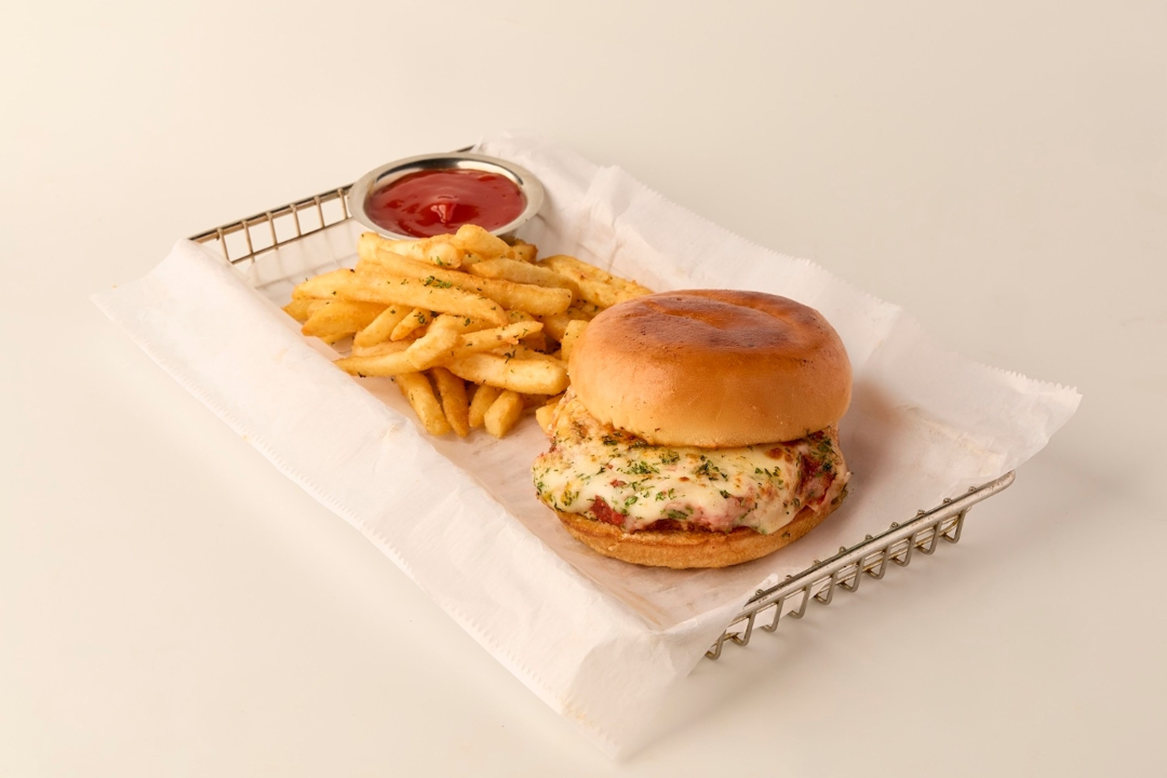 Crispy Chicken Parmesan Sandwich.