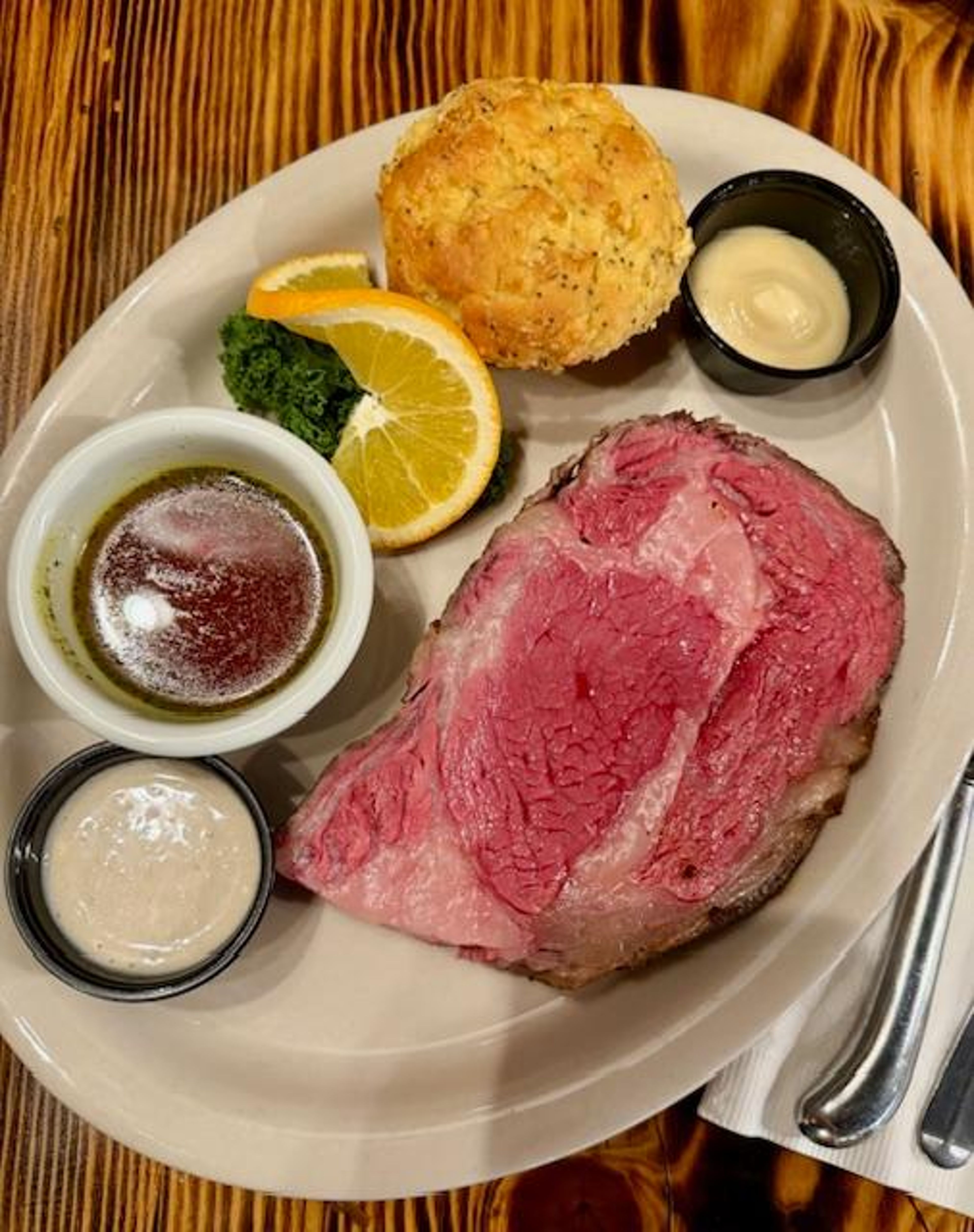 9 oz. Prime Rib Dinner.