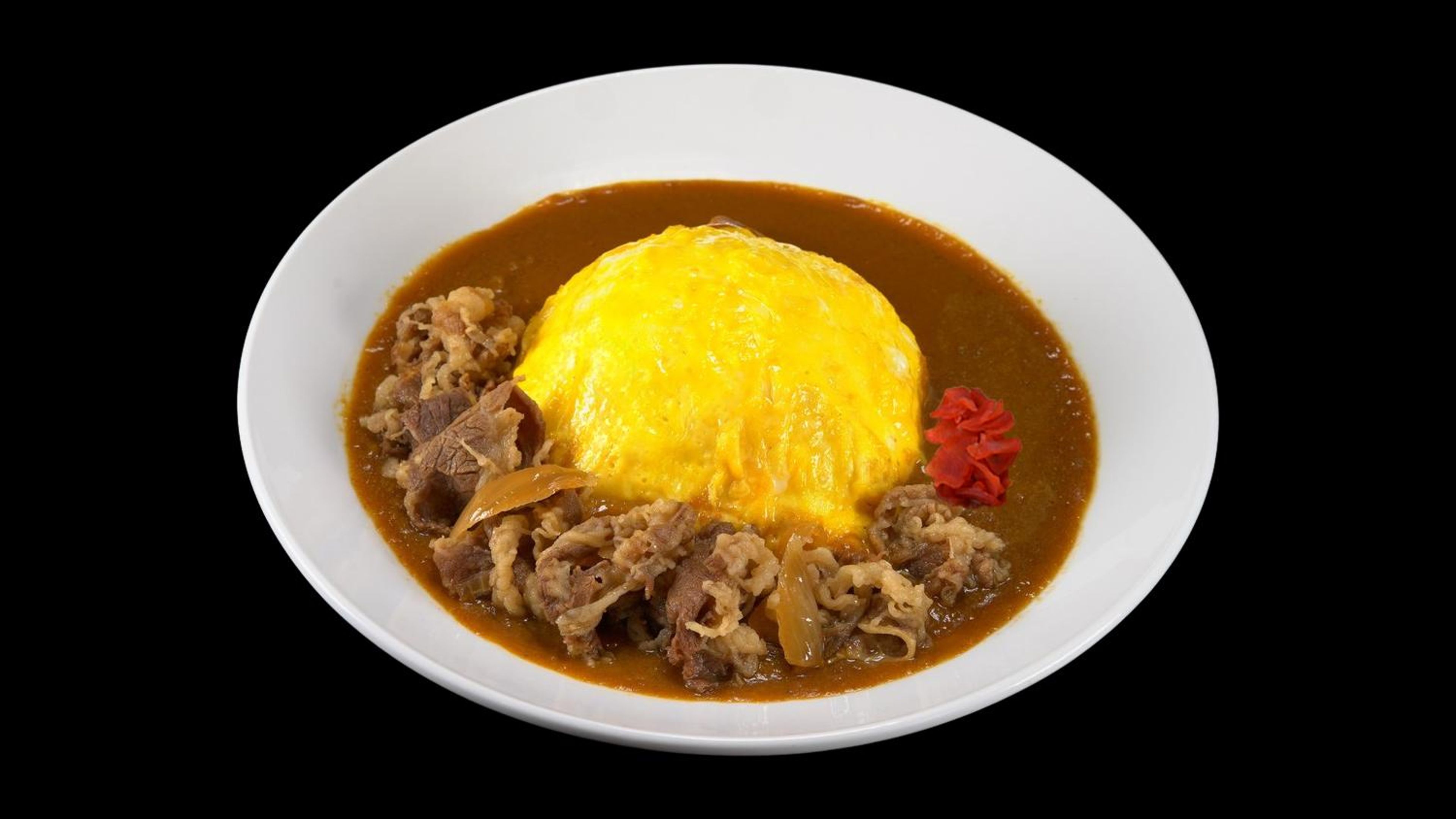 Omelet Sukiyaki Beef Curry.