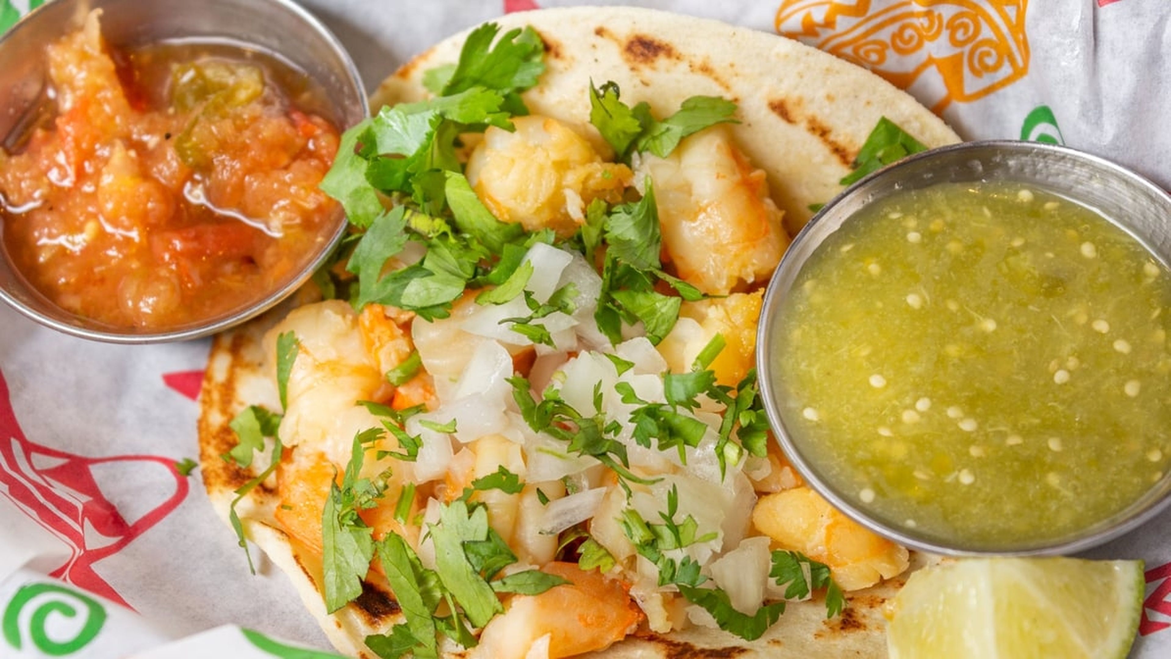Taco Camaron (Shrimp).