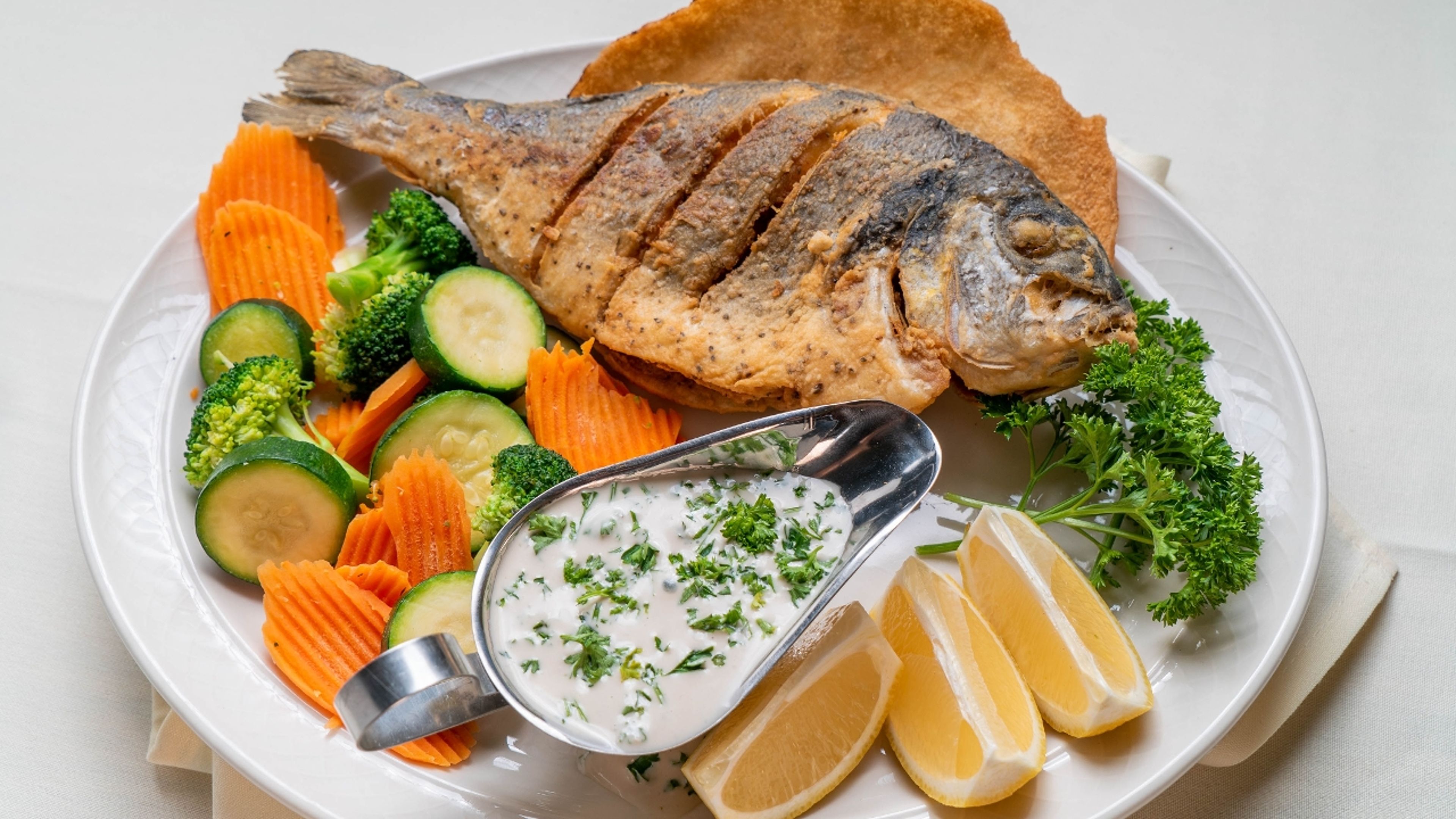 Whole Red Snapper Plate.